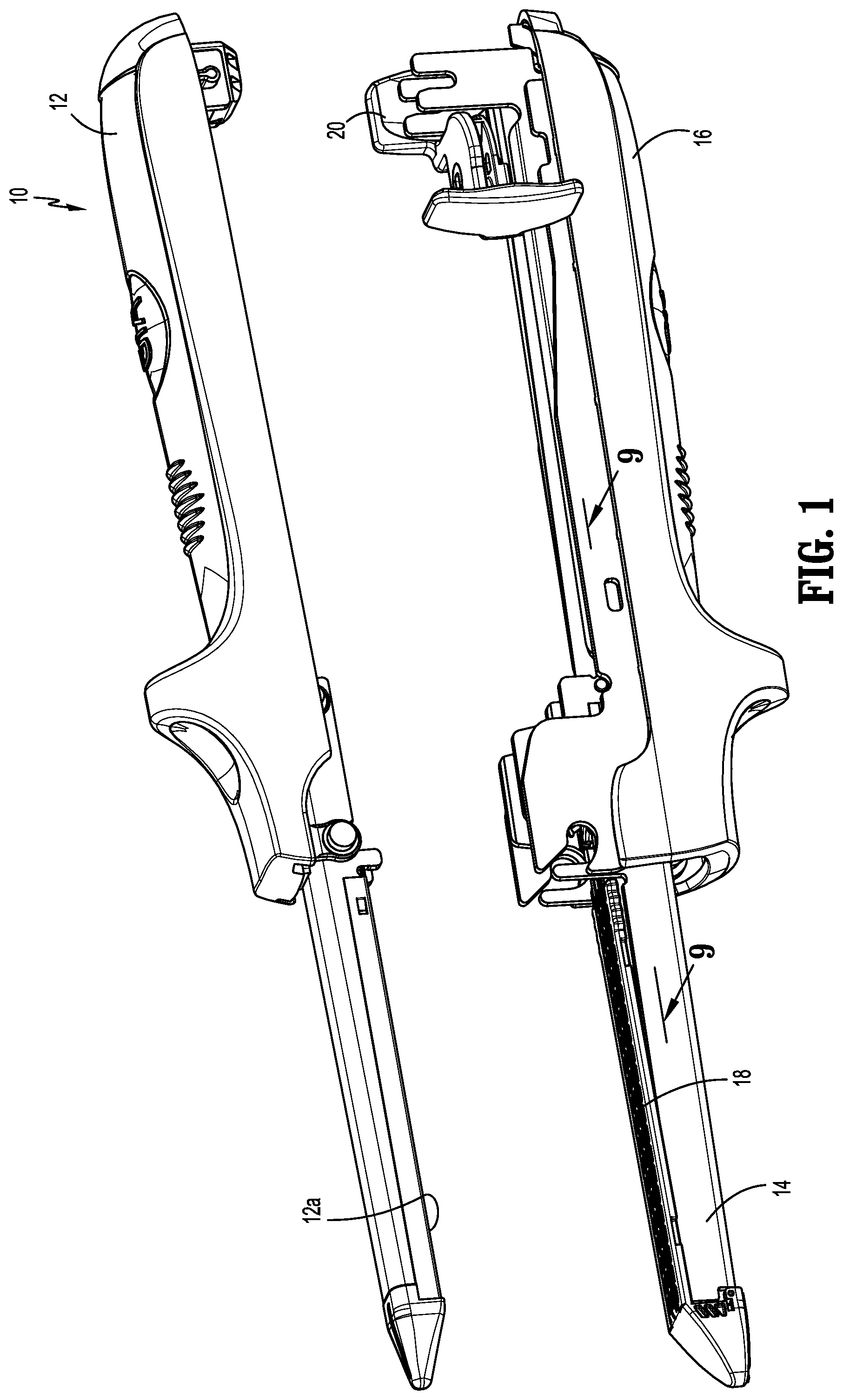 Patent US12616465 — Surgical stapling apparatus with lockout assembly — Figure 1