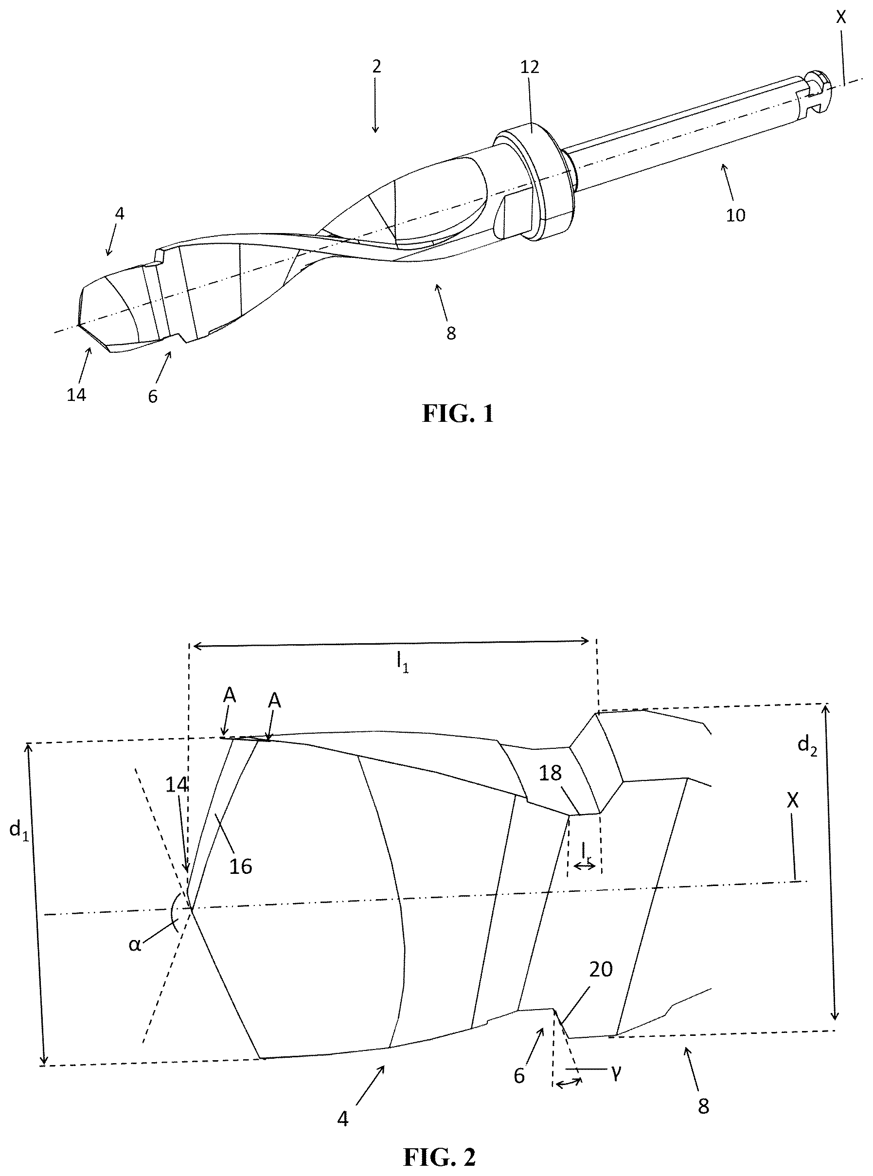 Patent US12616485 — Drill bit, drill kit and method for drilling a cavity or a recess into a skull — Figure 1