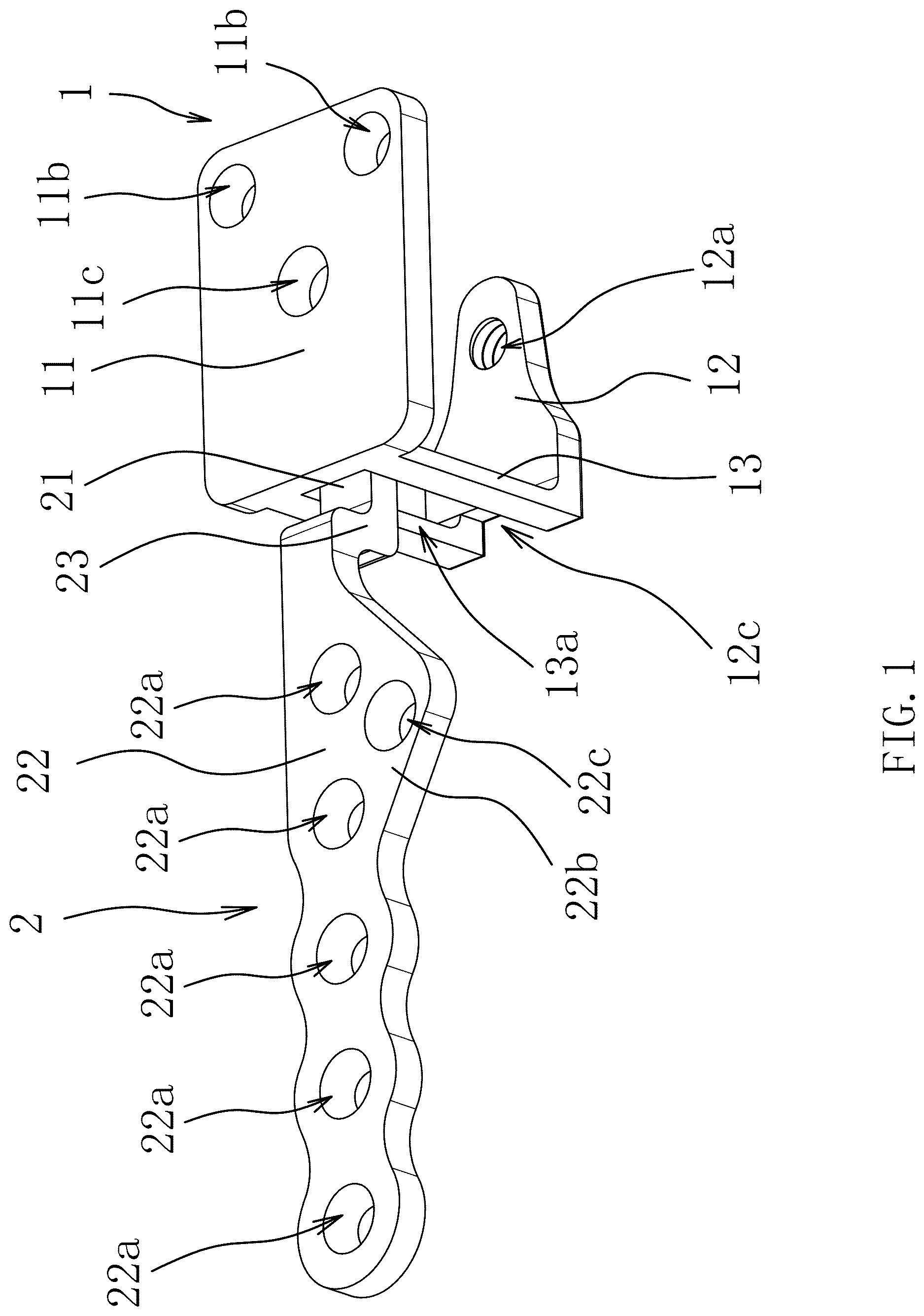Patent US12616508 — Acromioclavicular steel plate assembly having joint function — Figure 1