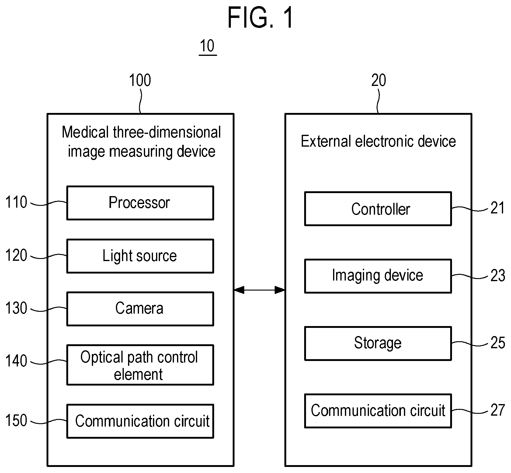 Patent US12616550 — Medical three-dimensional image measuring device and medical image matching system — Figure 1