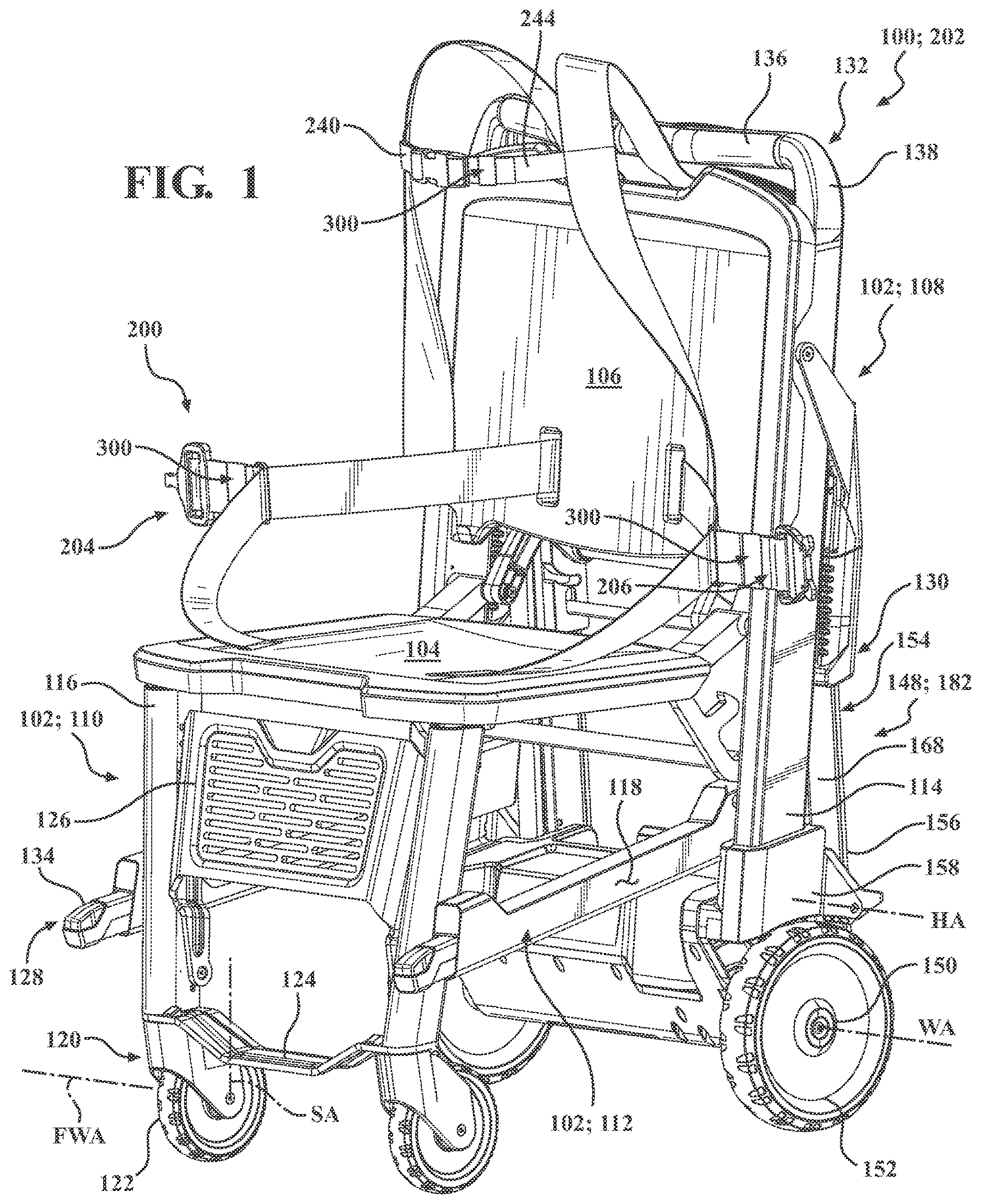 Patent US12616601 — Harness assembly for use with patient transport apparatuses — Figure 1