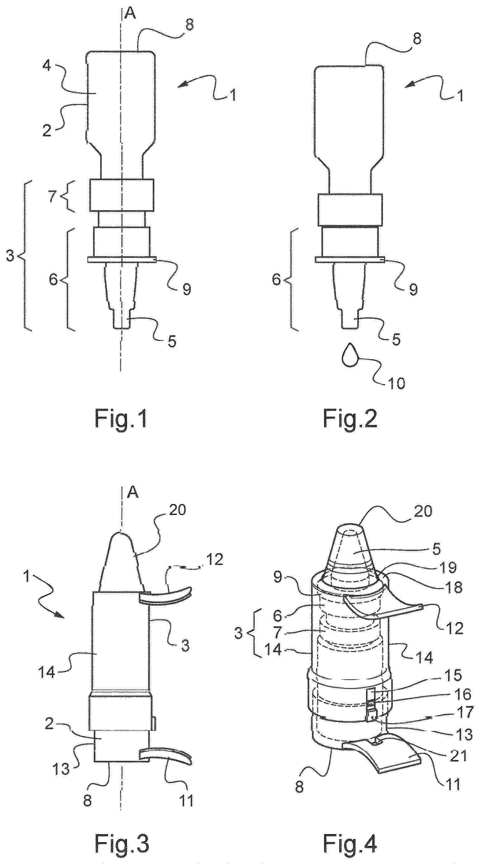 Patent US12616608 — Device and method for monitoring compliance with a therapeutic ophthalmic treatment — Figure 1