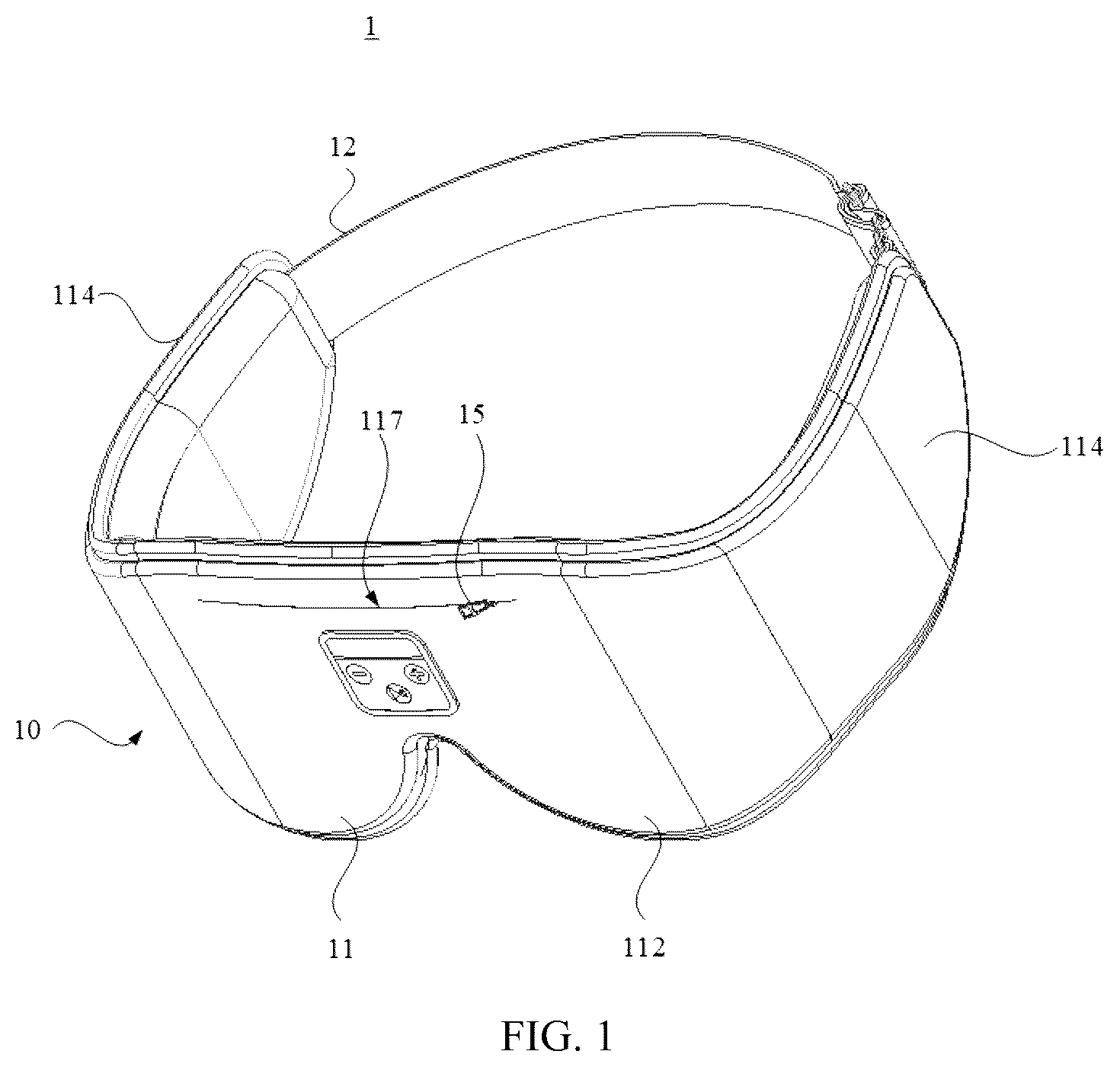 Patent US12616610 — Eye mask — Figure 1