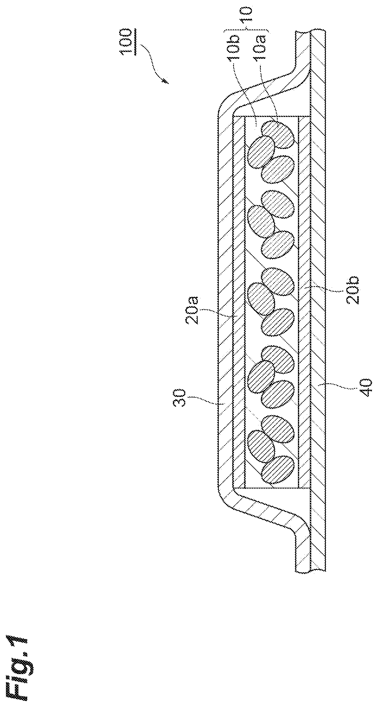 Patent US12616618 — Absorber with particles having water absorption and wettability properties — Figure 1
