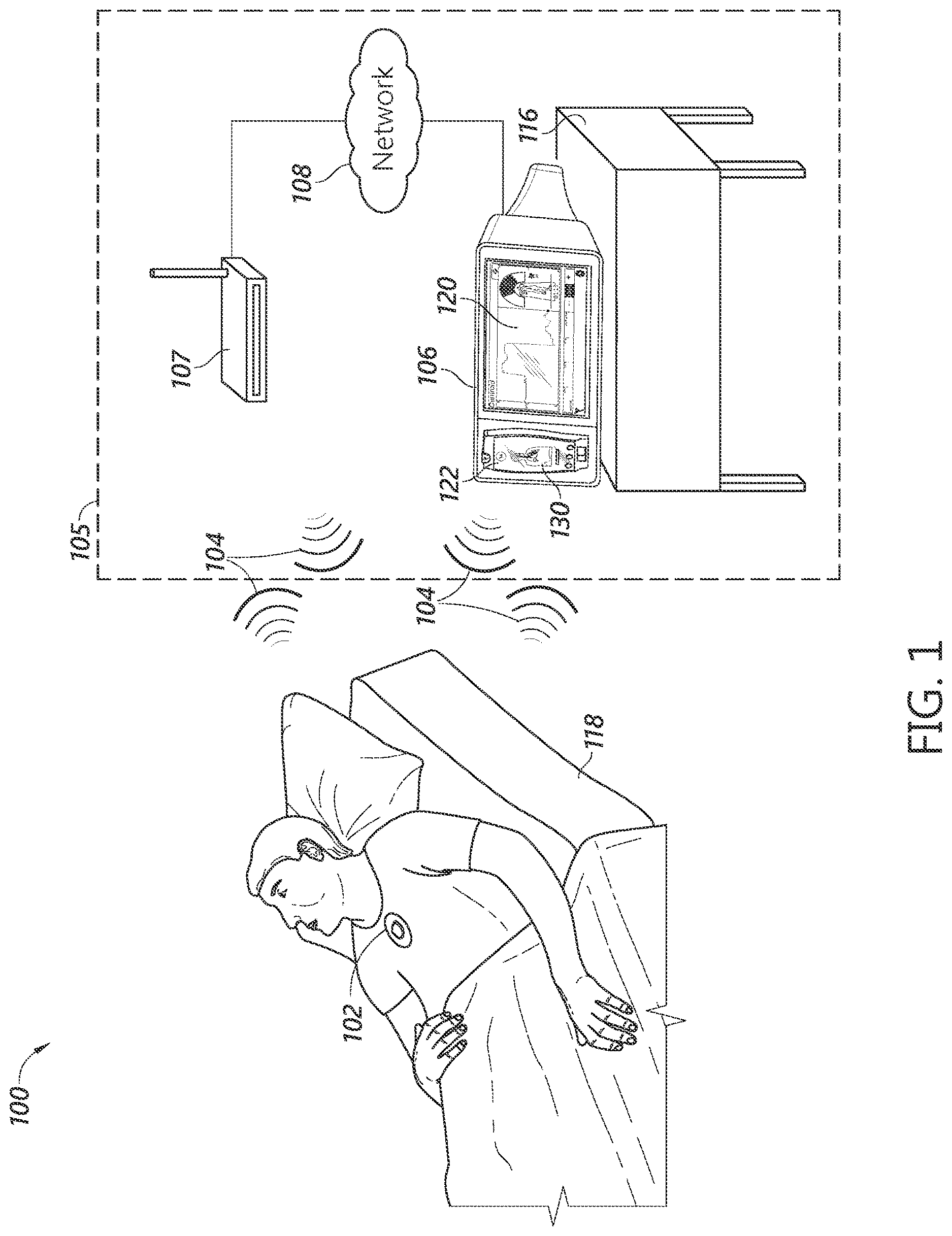 Patent US12616623 — Patient monitoring device with improved user interface — Figure 1