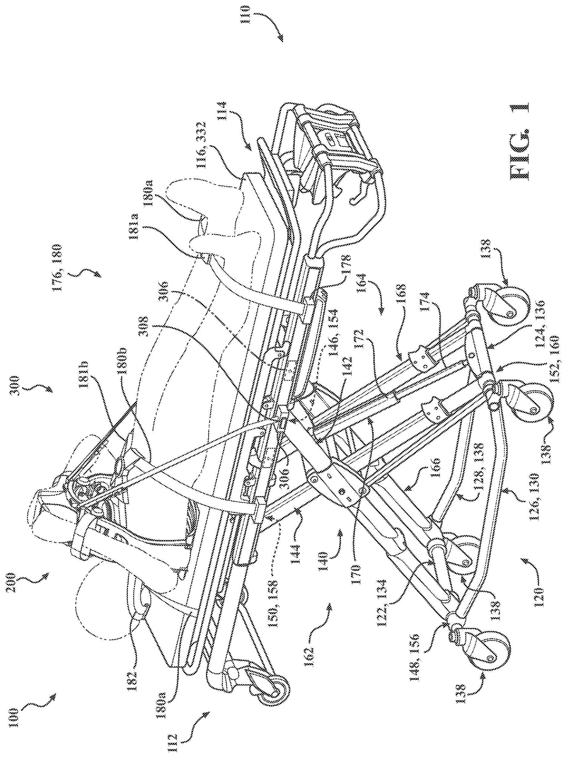 Patent US12616624 — Chest compression system retainer with tethers for use with a patient transport apparatus — Figure 1