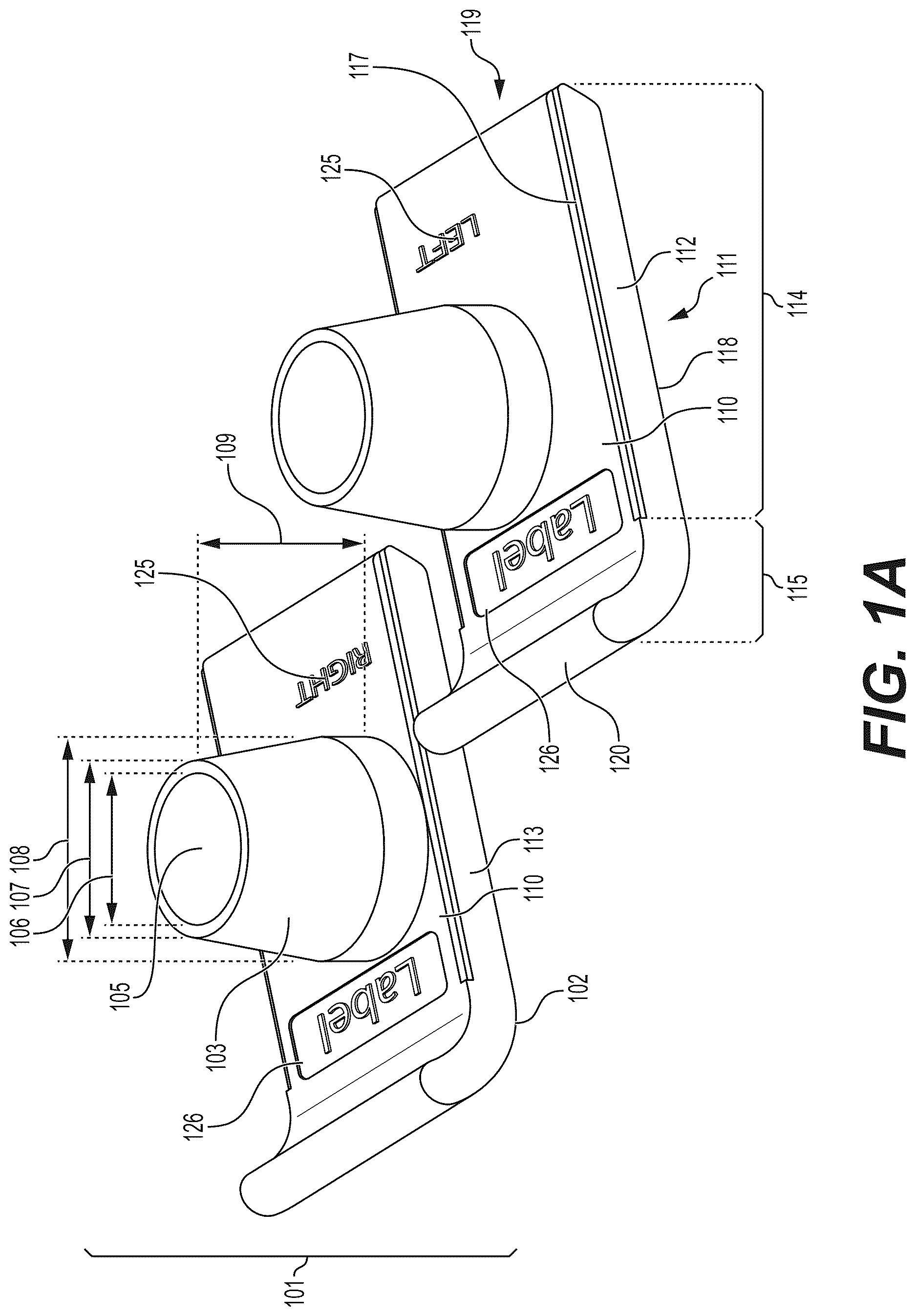 Patent US12616627 — Asymmetrical walker glides with improved stability — Figure 1