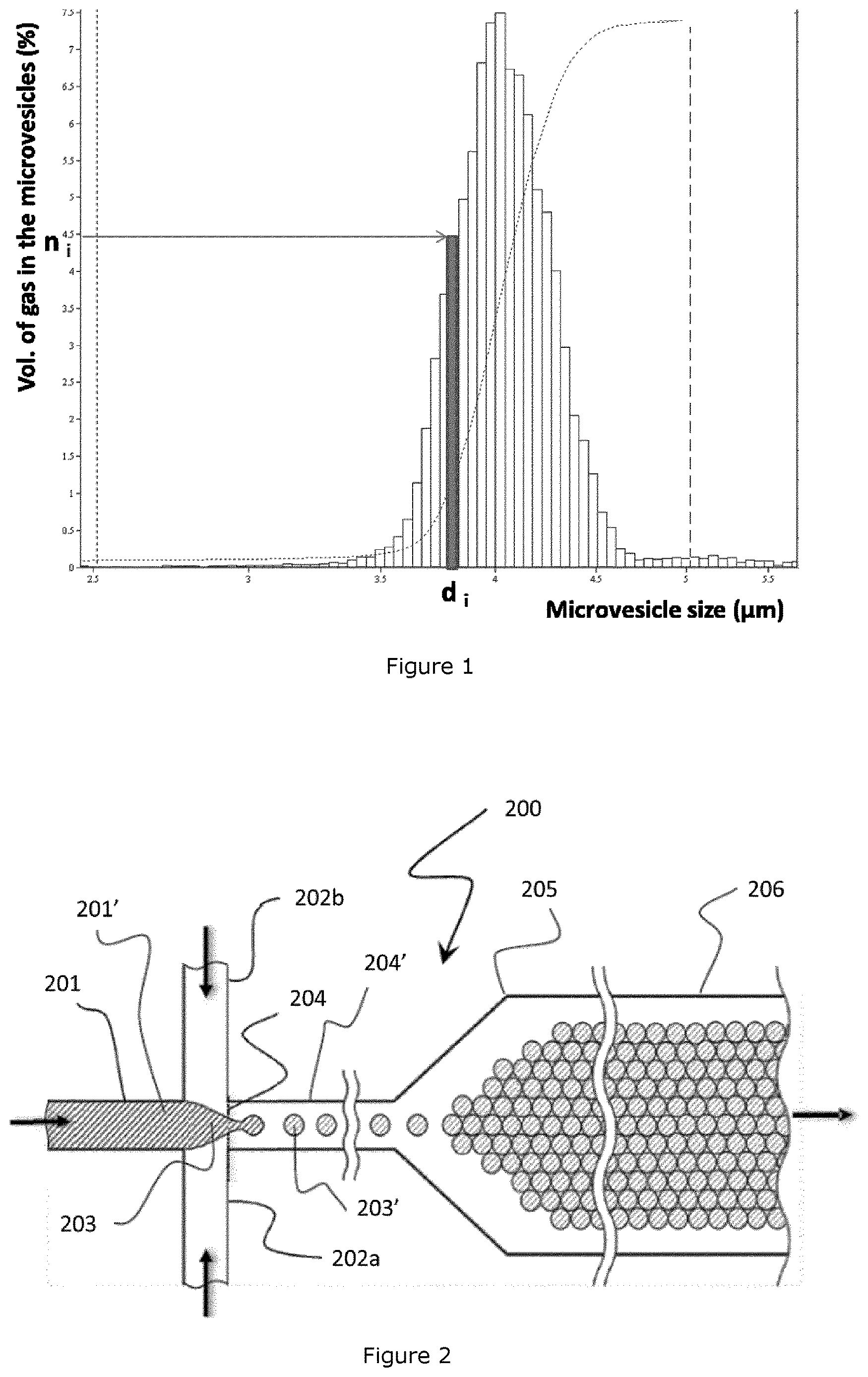Patent US12616758 Figure 1 – Freeze-dried composition for preparing calibrated gas-filled microvesicles