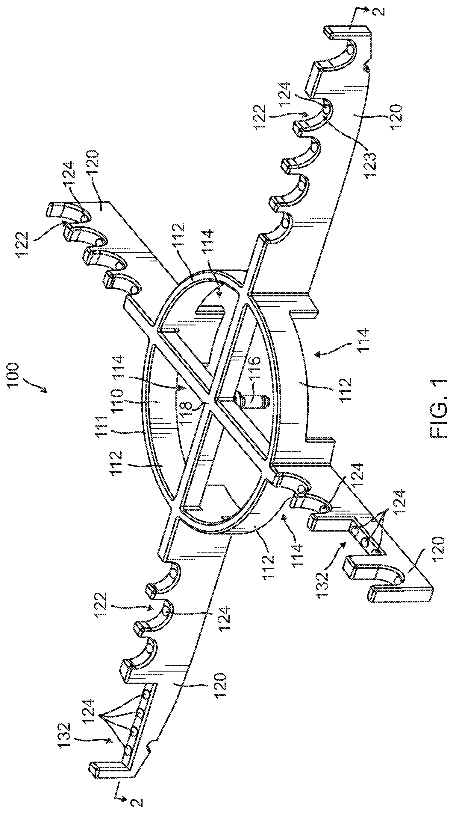 Patent US12616768 — Endoscope decontamination rack — Figure 1