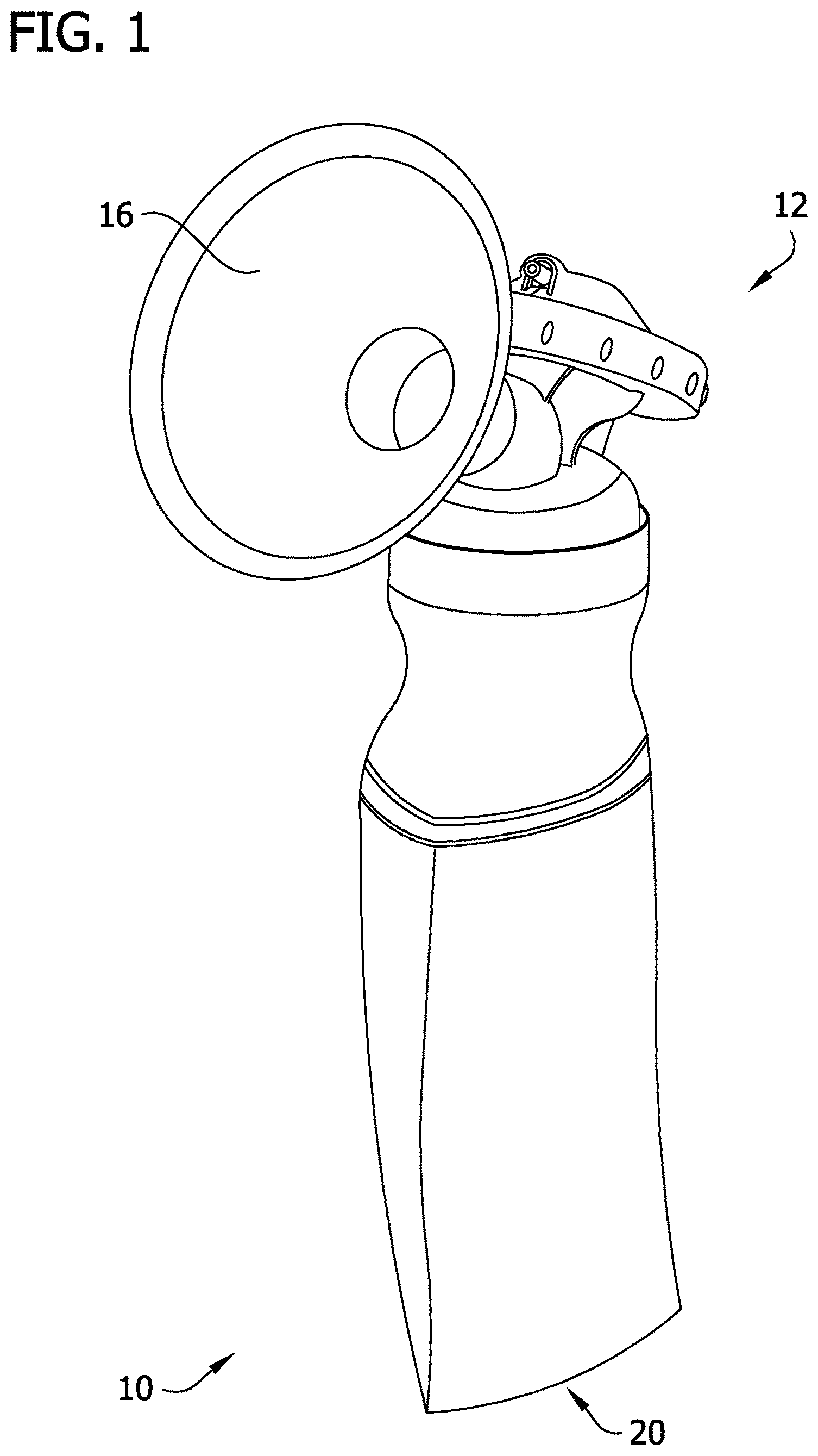 Patent US12616783 — Breast pump adapter — Figure 1