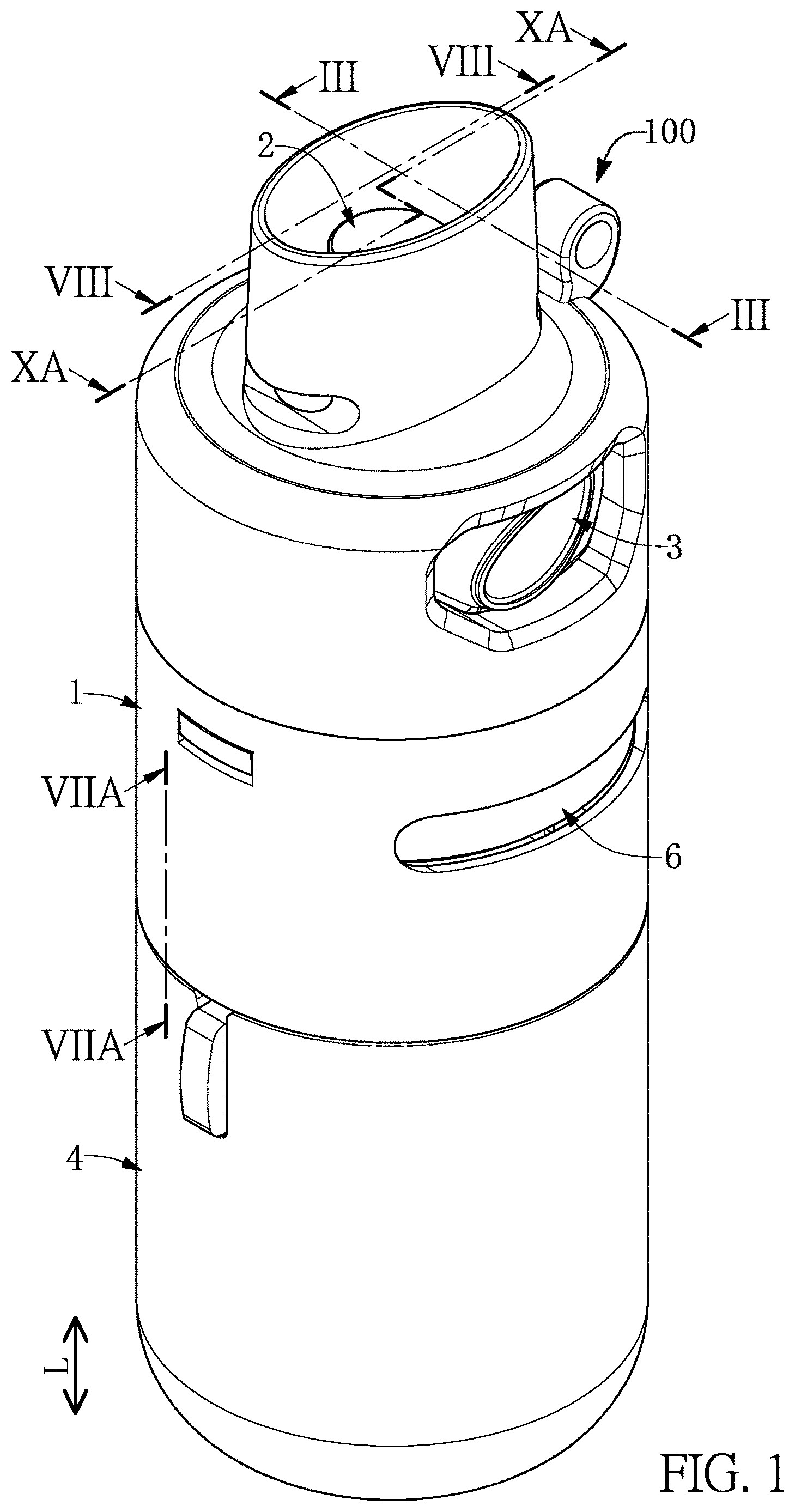 Patent US12616804 Figure 1 – Nebulizer