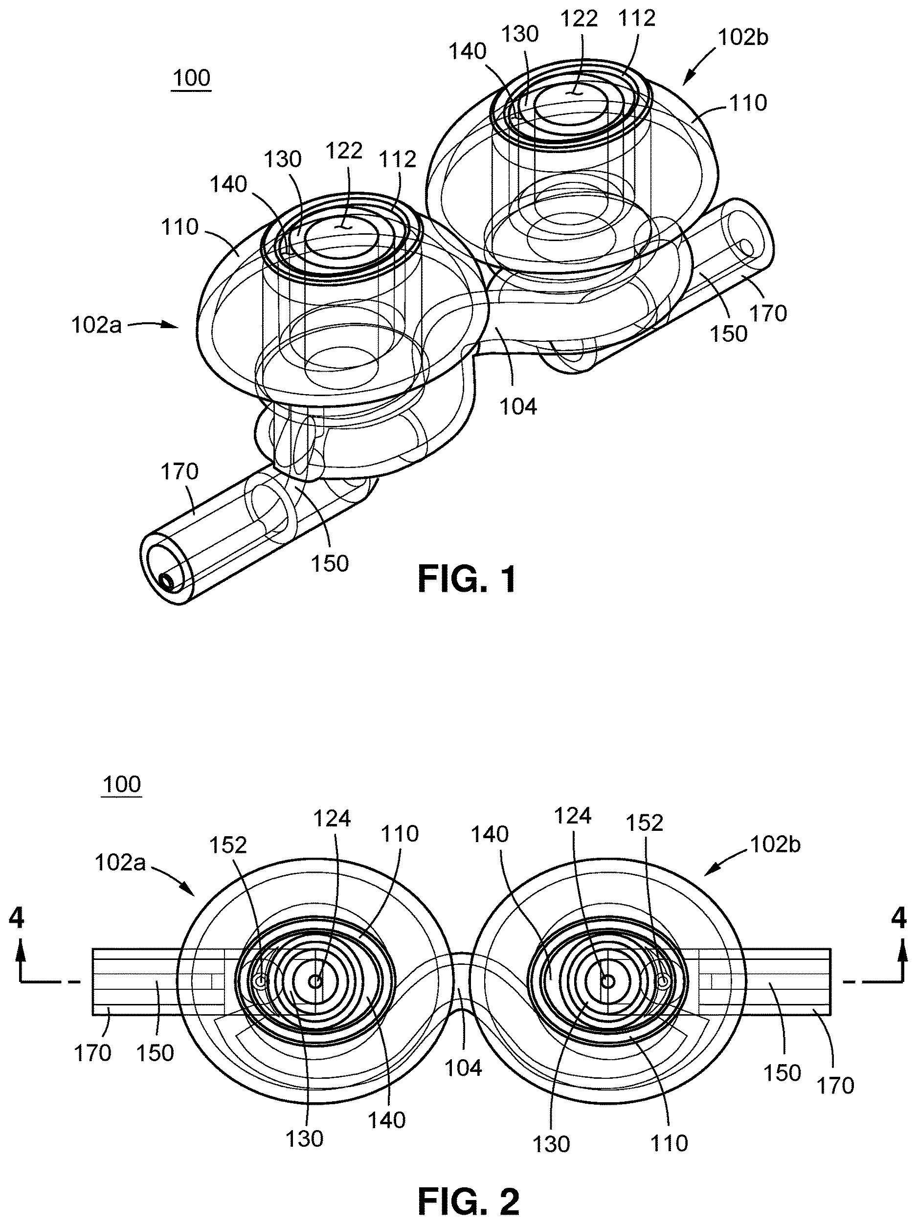 Patent US12616810 — Accurate pressure measurement with non-invasive ventilation nasal pillows — Figure 1