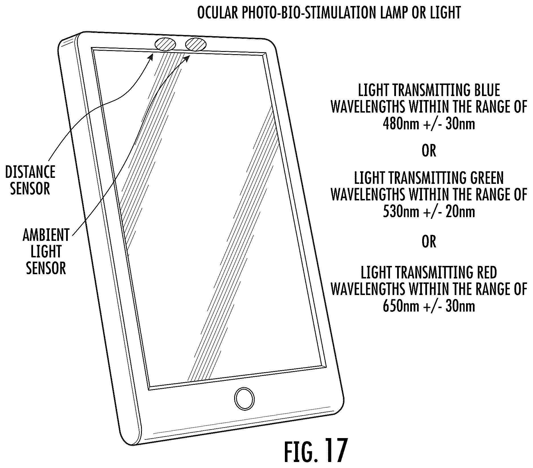 Patent US12616849 Figure 17 – Sunglass lens and sunglass optics for ocular photo-bio-stimulation