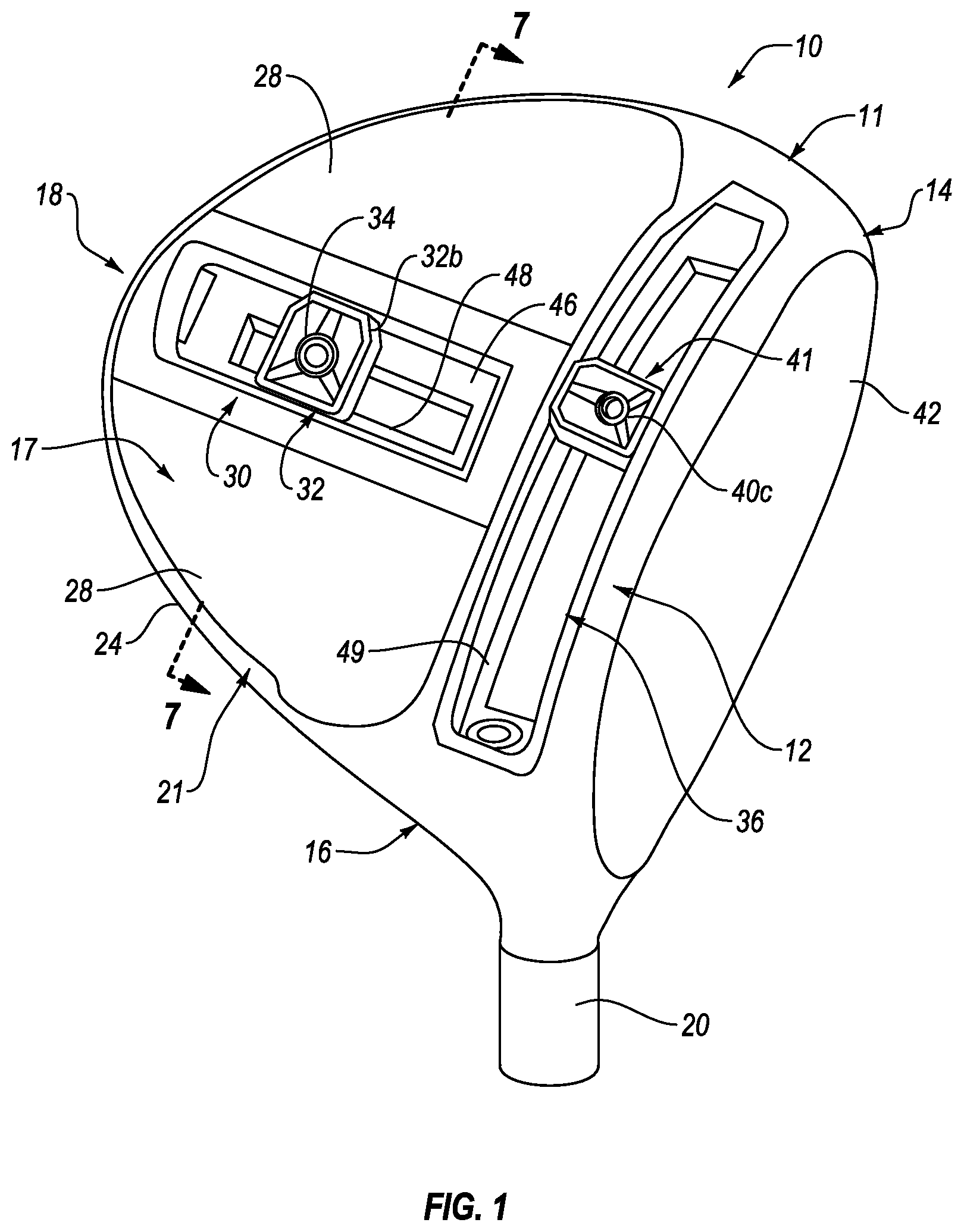 Patent US12616882 — Golf club head — Figure 1