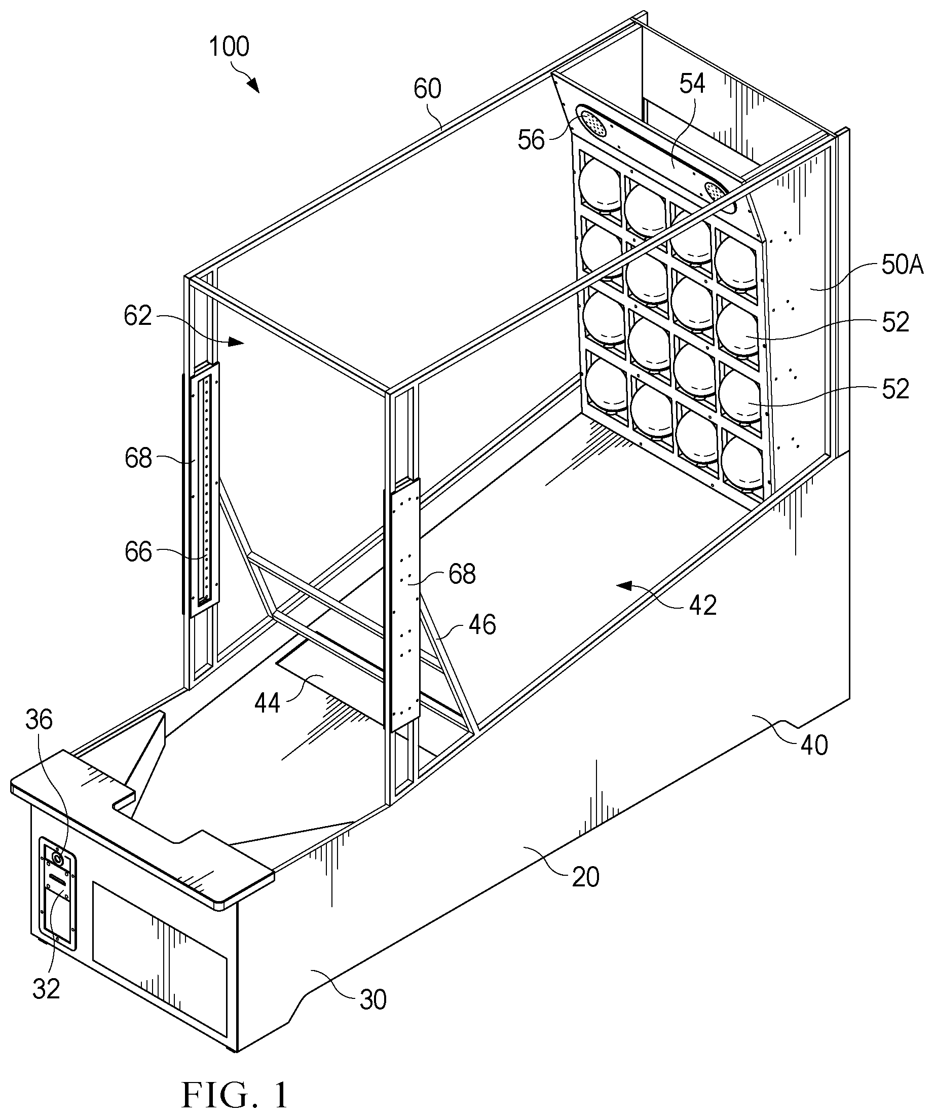 Patent US12616894 — Attendant-free game machine — Figure 1