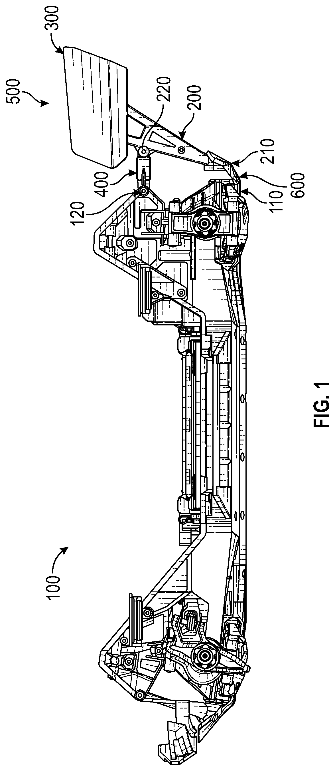Patent US12616909 Figure 1 – Model vehicle wing mounting system