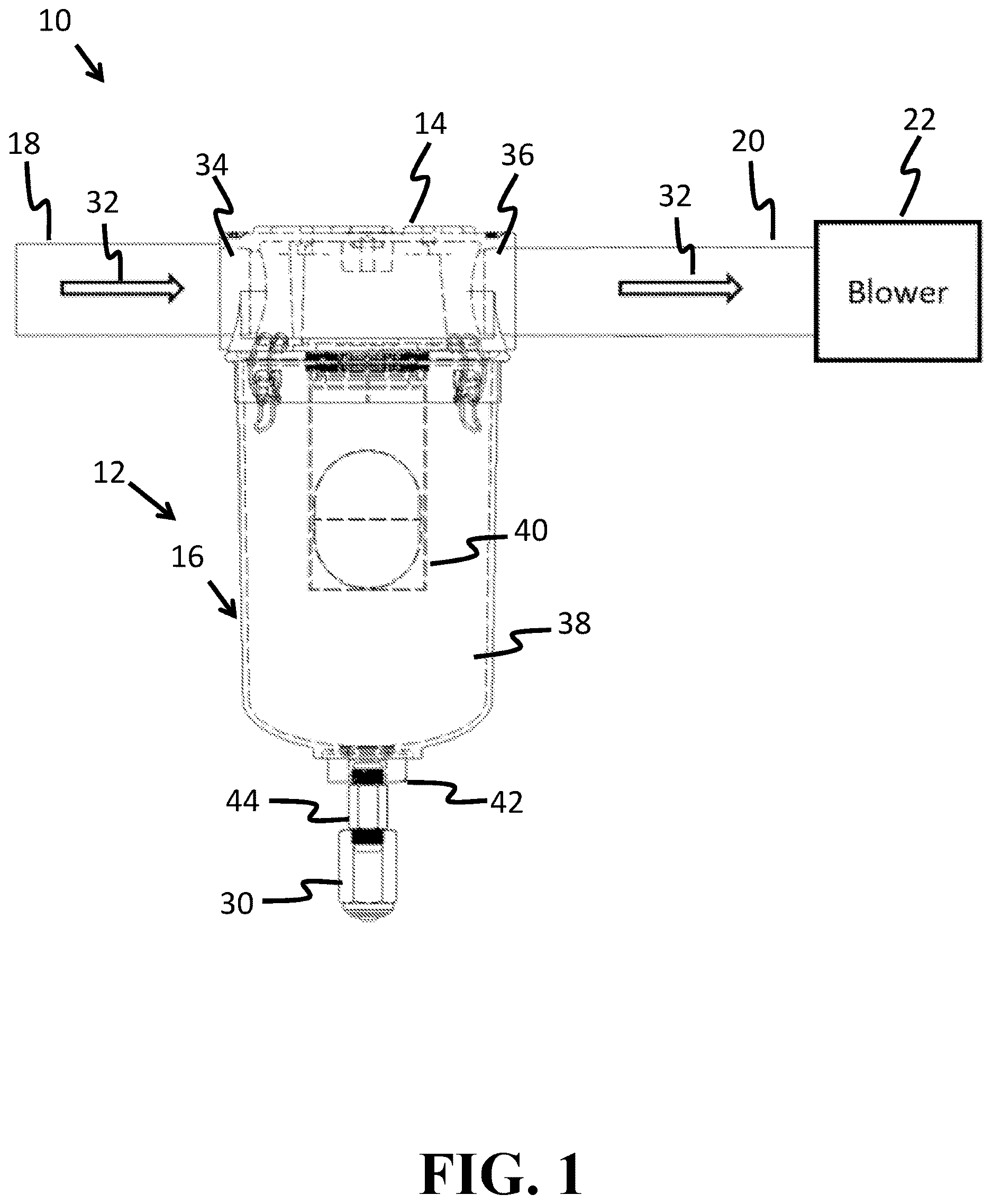Patent US12616916 — Apparatuses, systems and methods for draining an air moisture separator — Figure 1