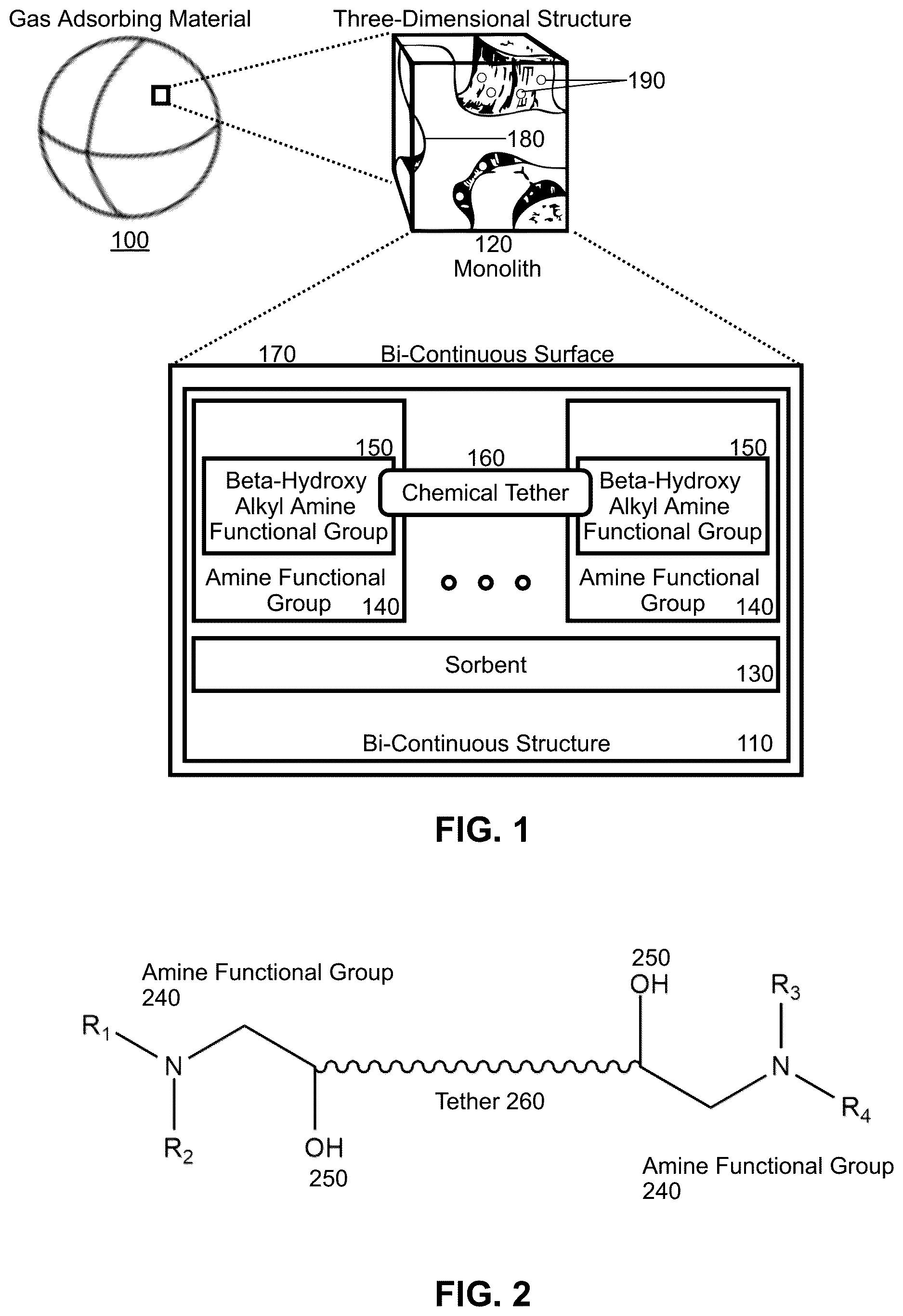 Patent US12616931 Figure 1 – High performance gas adsorbing material