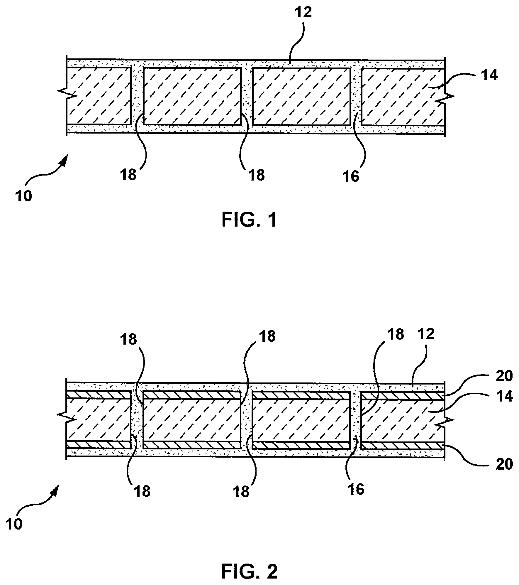 Patent US12616942 — Flat sheet membrane with integral posts — Figure 1