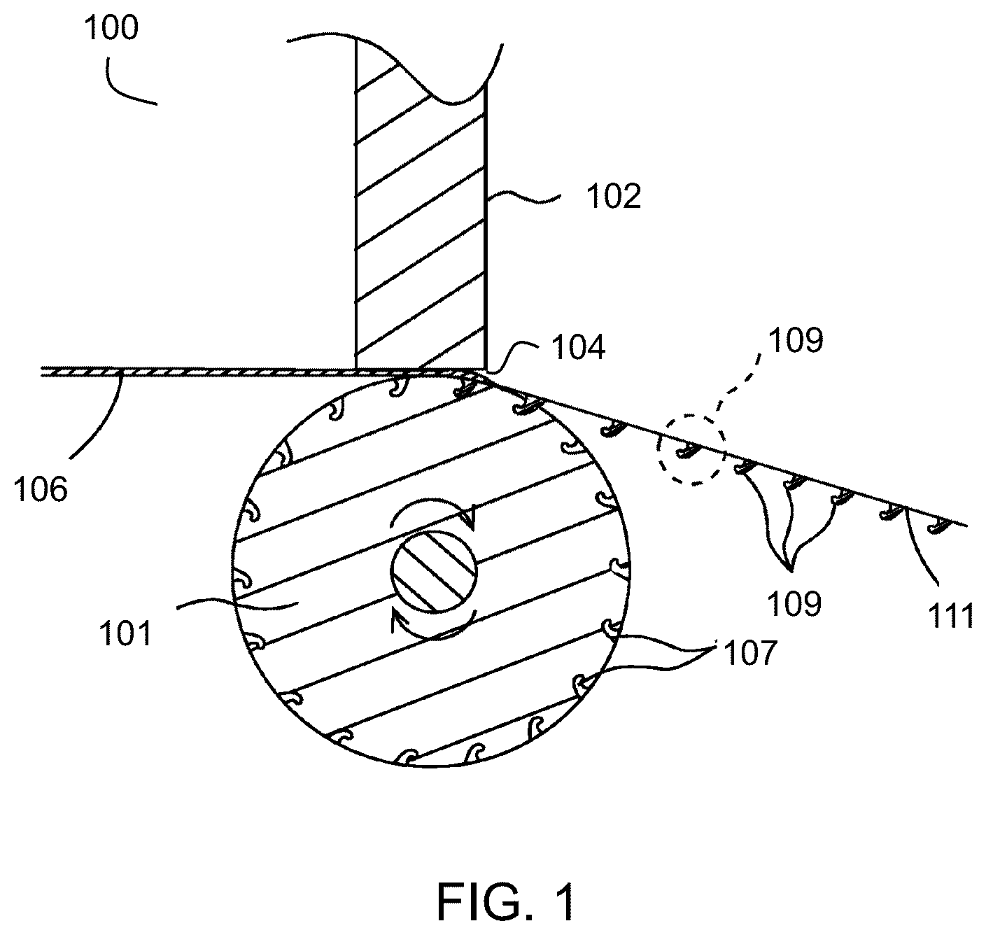 Patent US12616951 — Cooling methods for ultrasonic forming and bonding of polymeric webs — Figure 1