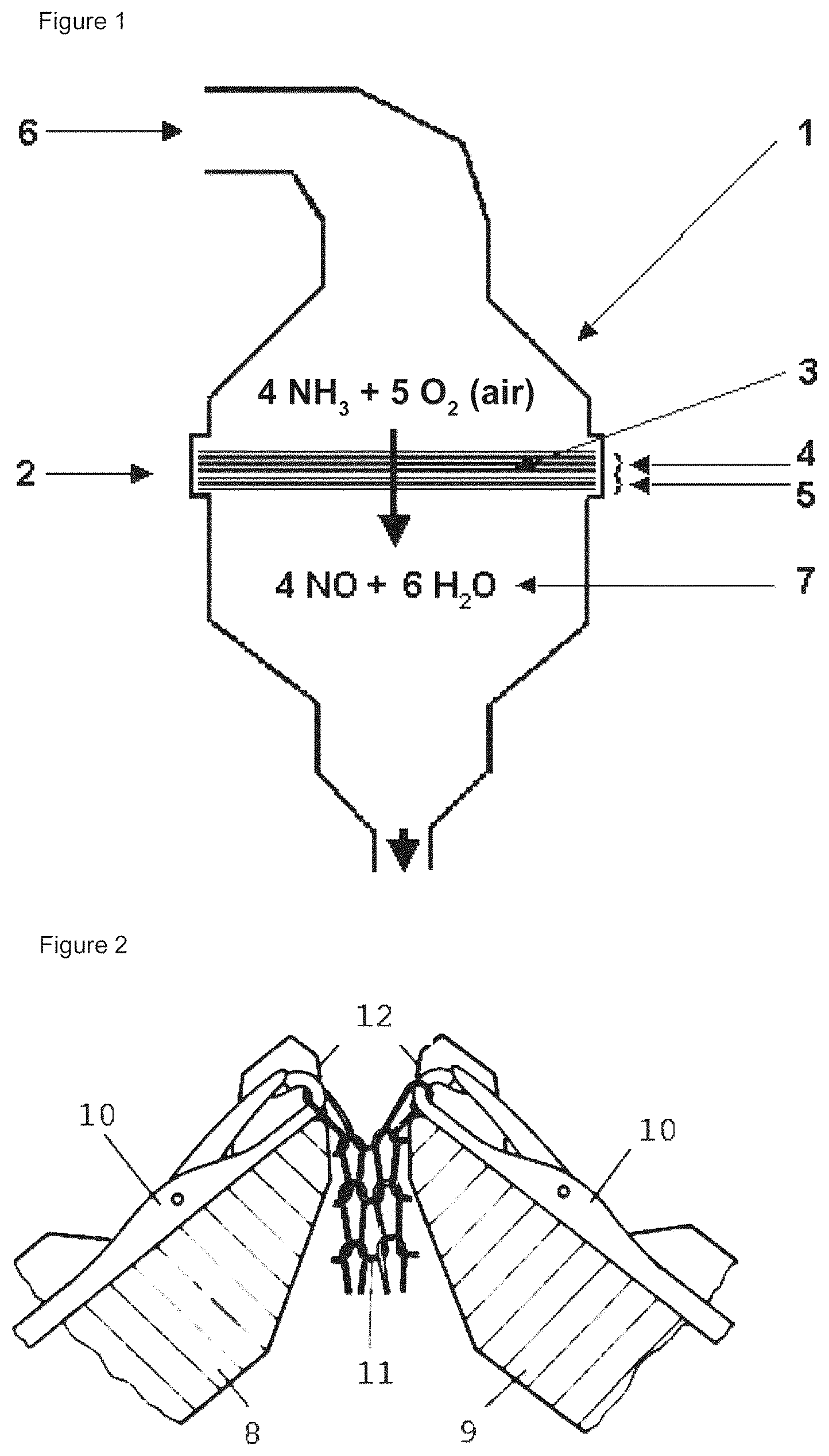 Patent US12616967 — Precious metal mesh for catalyzing gas-phase reactions — Figure 1