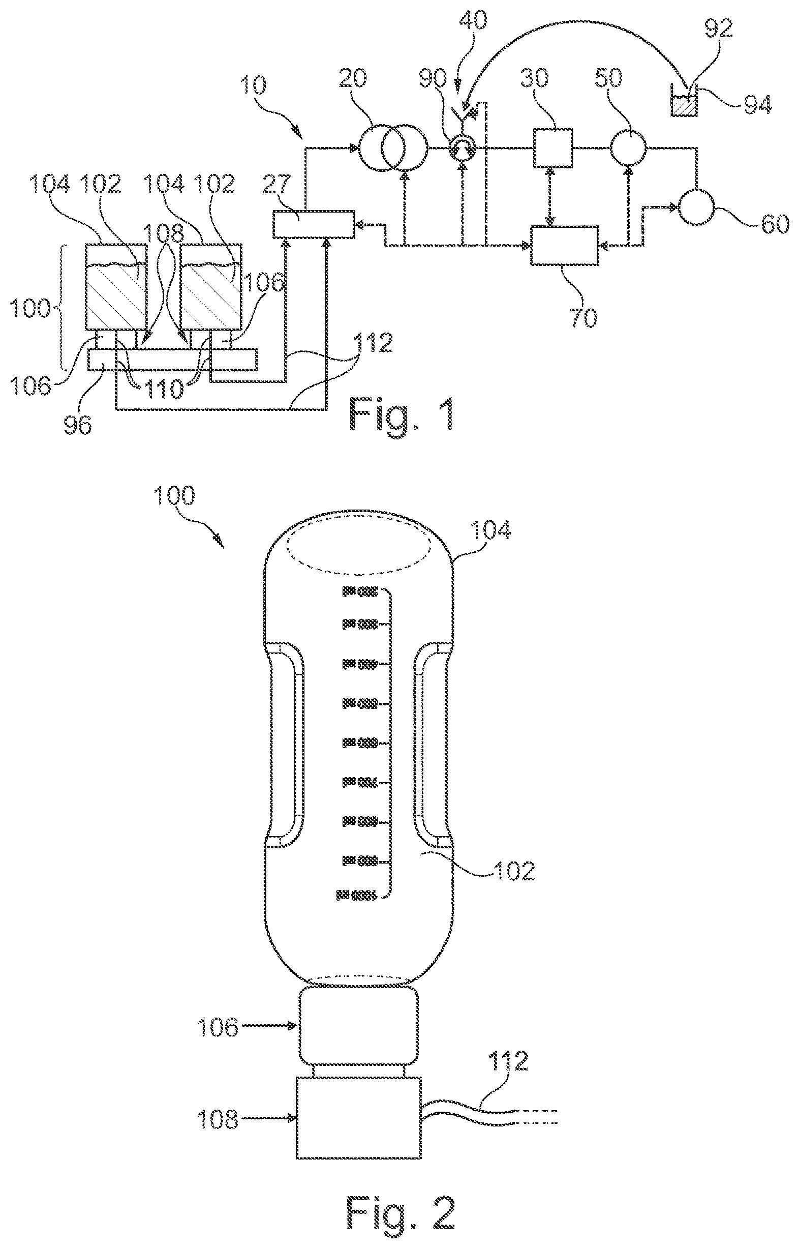 Patent US12616968 Figure 1 – Mobile phase supply device with fluidically normally closed port and cap devices