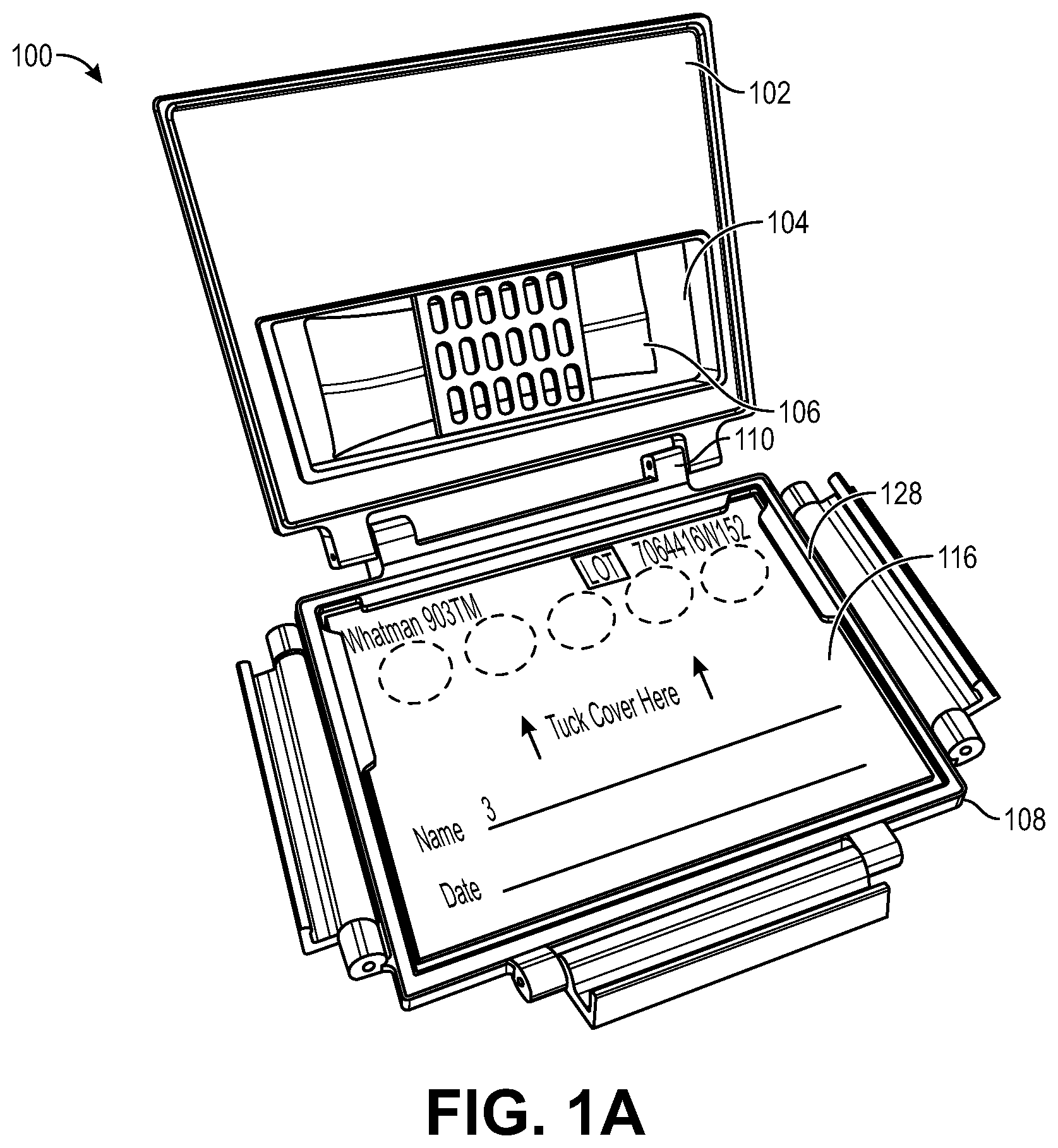 Patent US12616973 — Methods, devices, and related aspects for collecting and storing samples — Figure 1