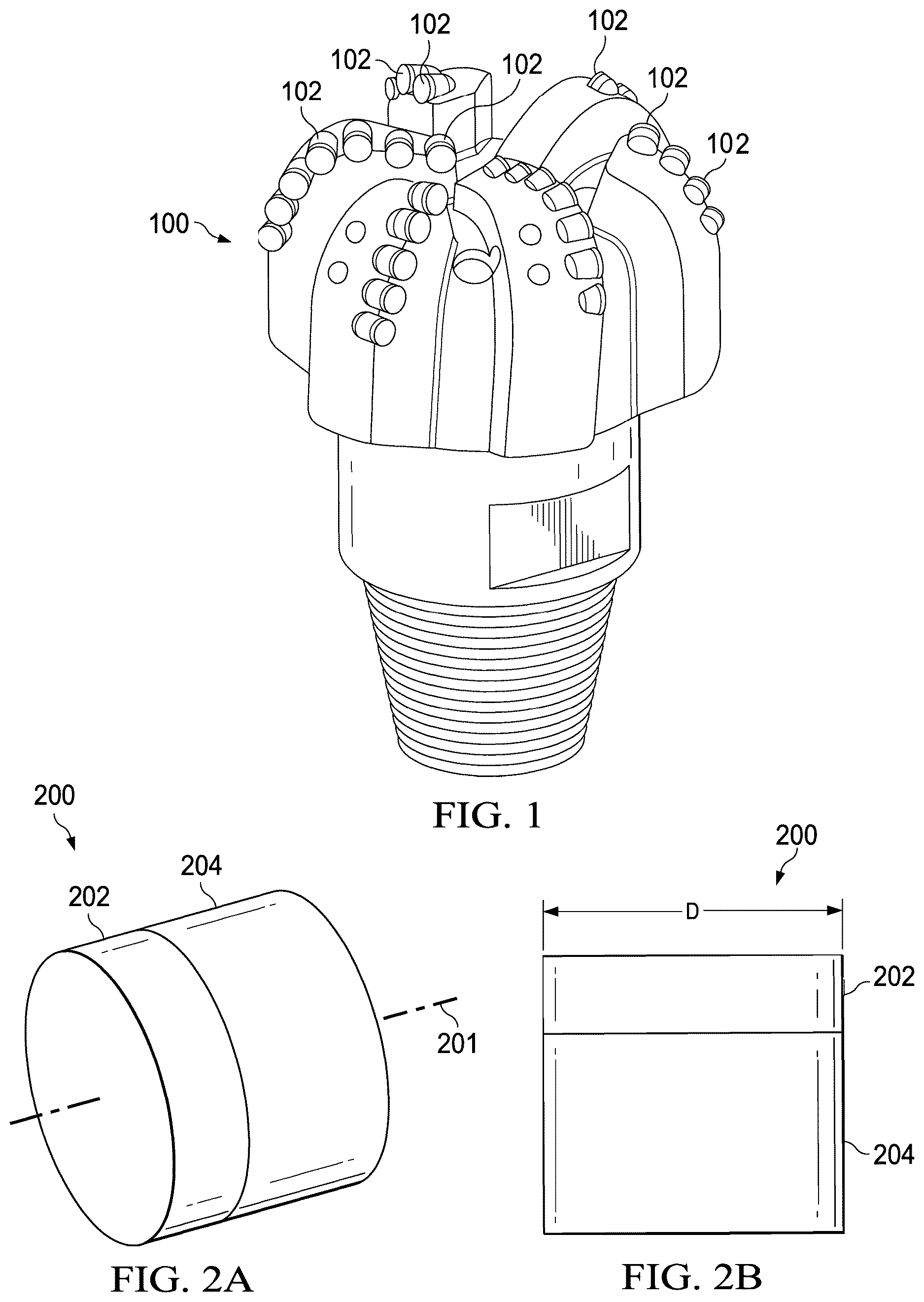 Patent US12617015 — Producing hydro-efflux hammer using catalyst-free PDC cutters — Figure 1