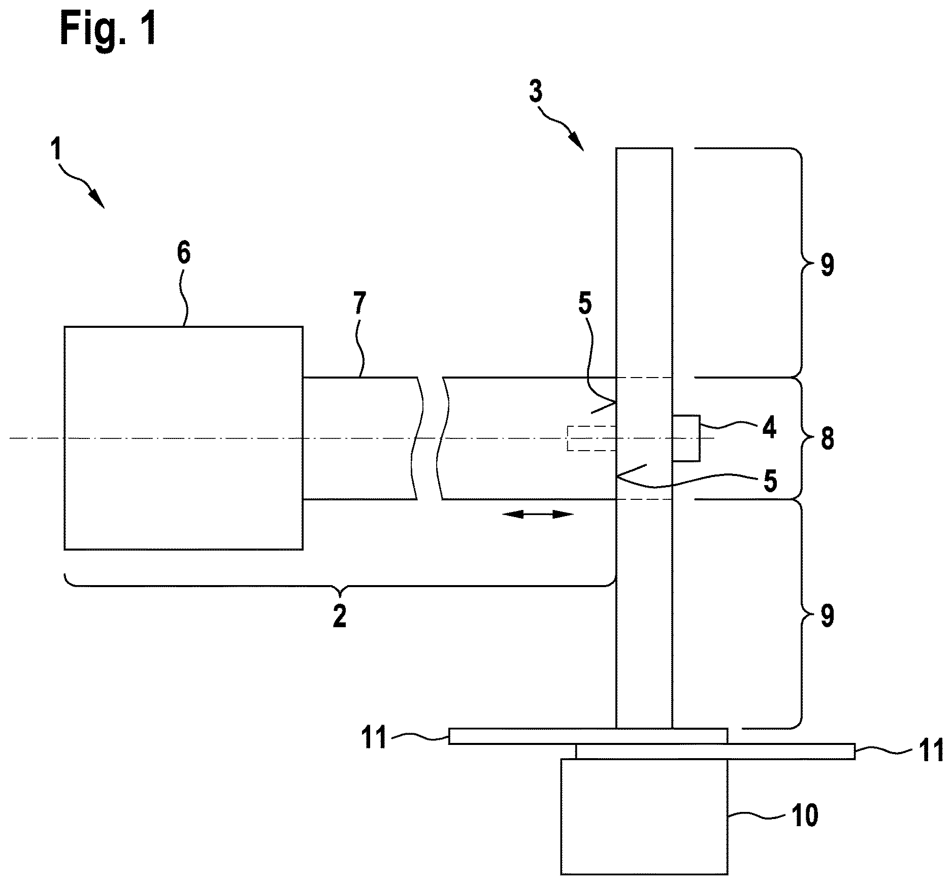 Patent US12617037 — Ultrasonic welding device comprising a sonotrode carrier and a sonotrode fastened thereto — Figure 1