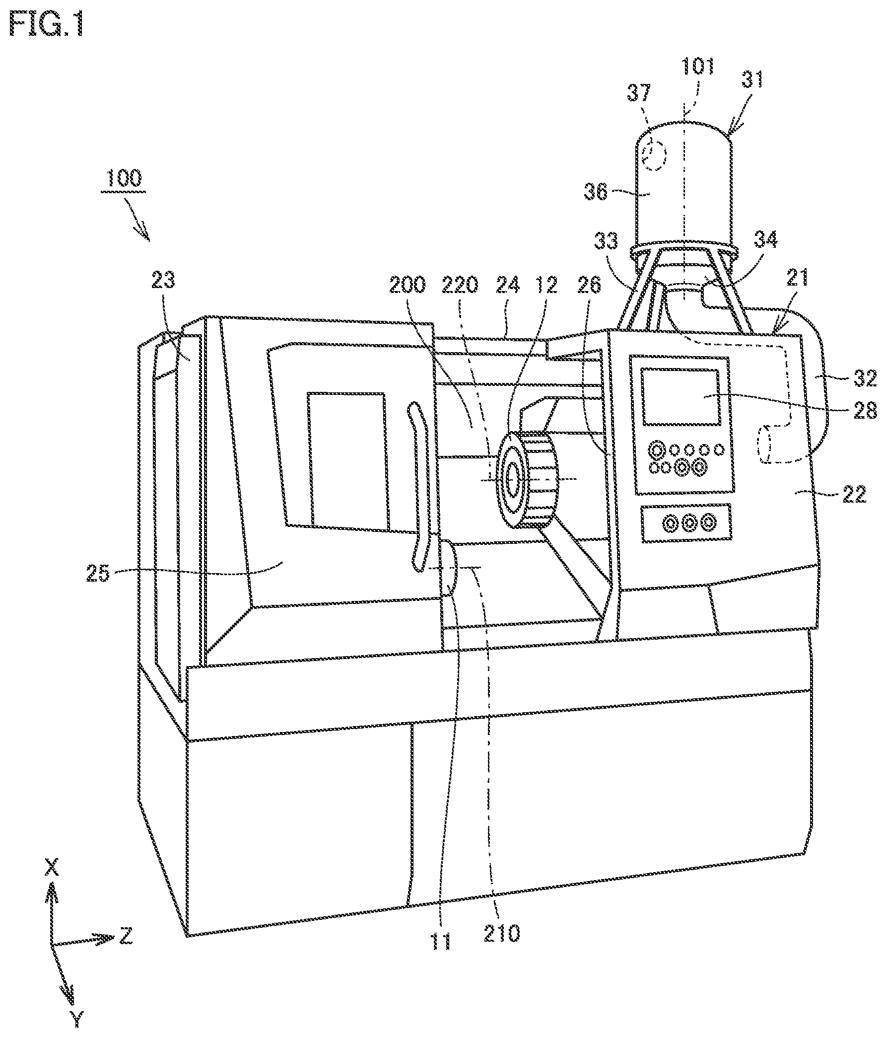 Patent US12617053 — Mist collector and machine tool — Figure 1