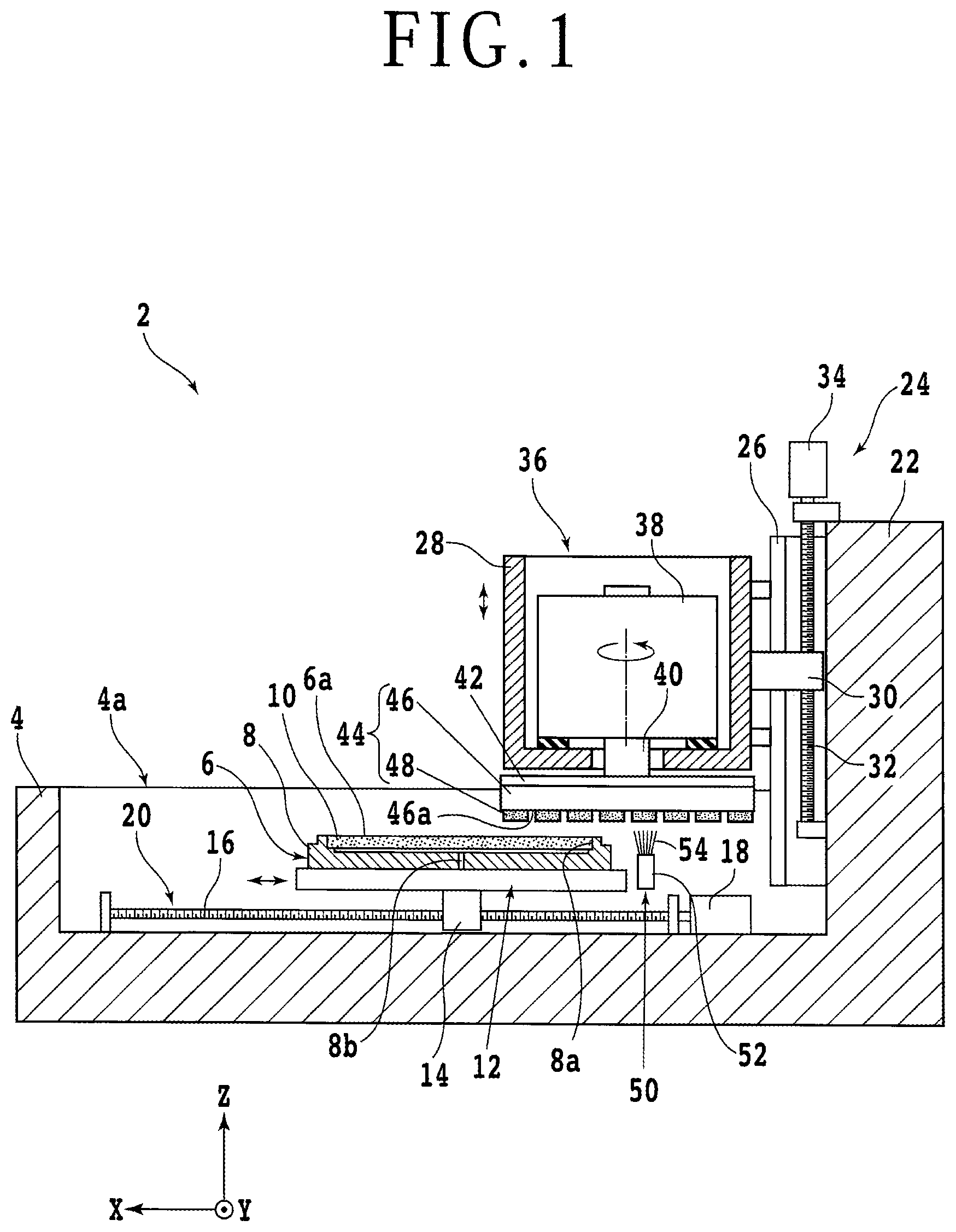 Patent US12617054 — Creep feed grinding apparatus — Figure 1