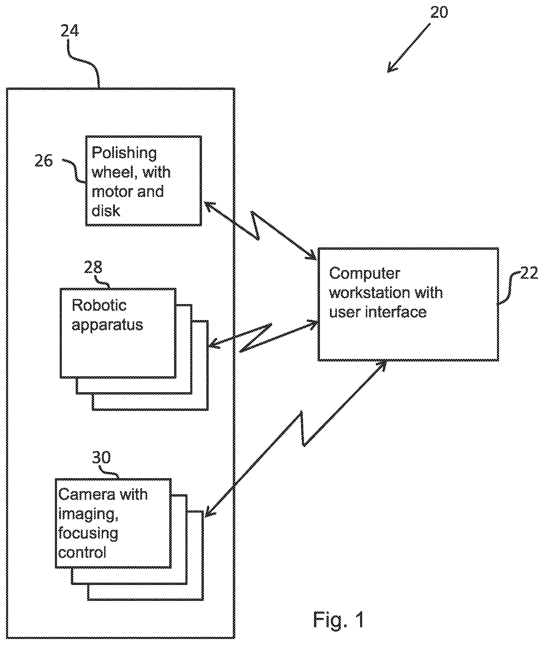 Patent US12617055 Figure 1 – Automated diamond polishing methods and systems