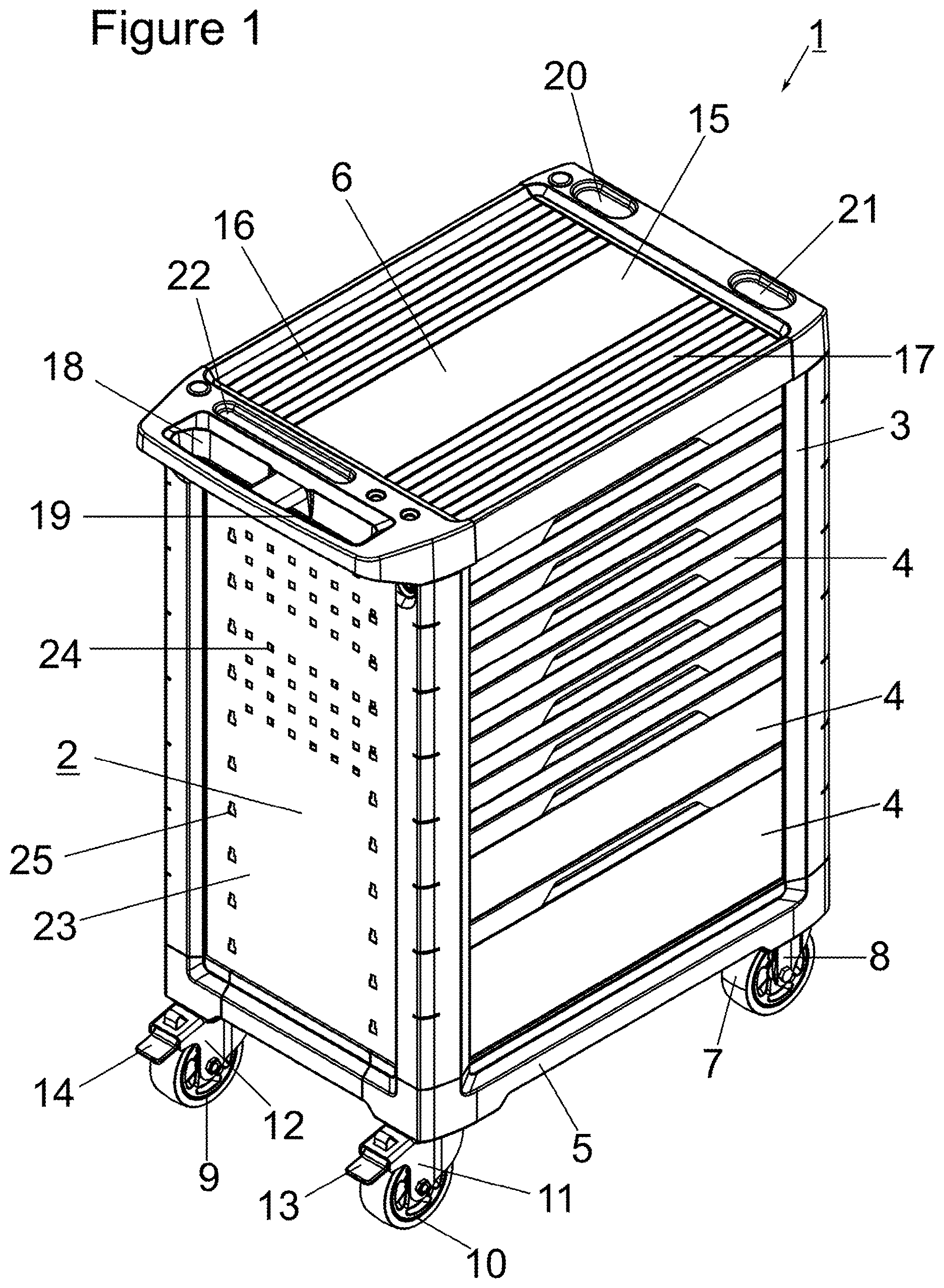 Patent US12617071 — Storage unit for tools — Figure 1