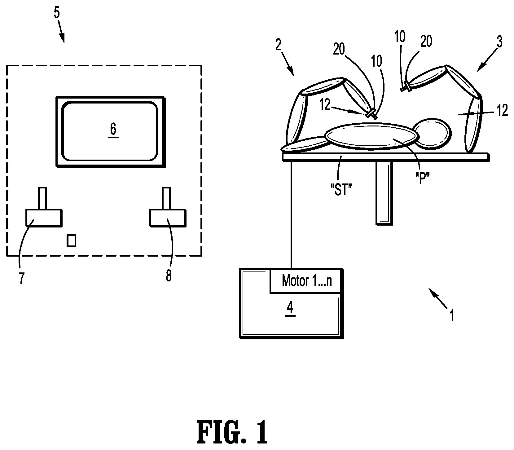 Patent US12617078 — Robotic surgical assemblies including surgical instruments having articulatable wrist assemblies — Figure 1