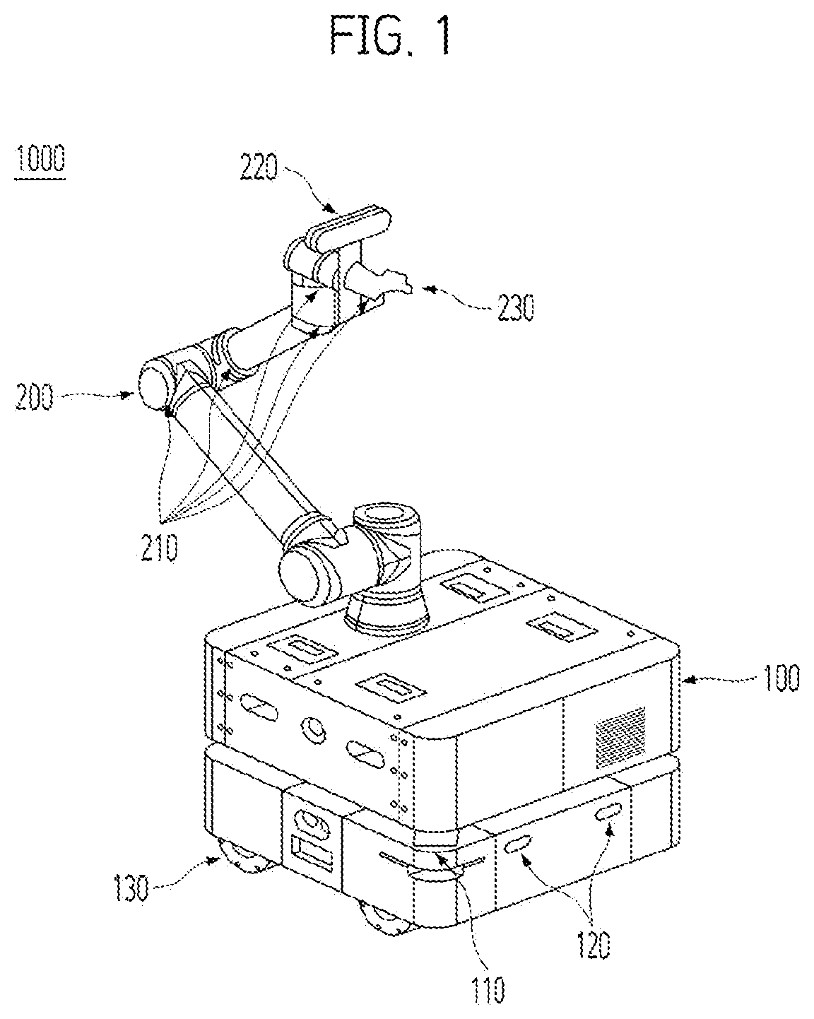 Patent US12617081 — Mobile manipulator robot and method for using the same — Figure 1