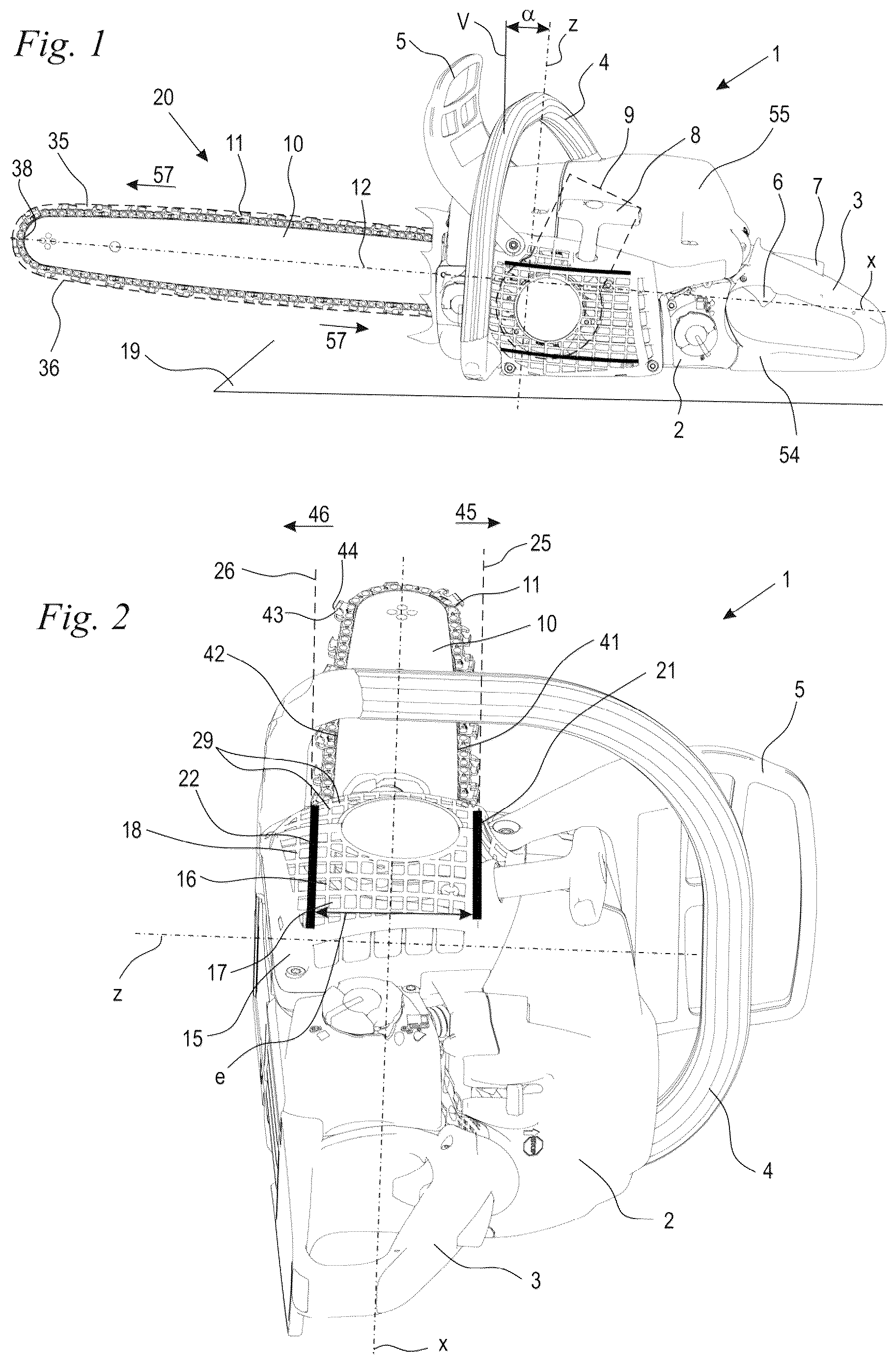 Patent US12617117 — Chain saw and method for making a cut in a work piece with a chain saw — Figure 1