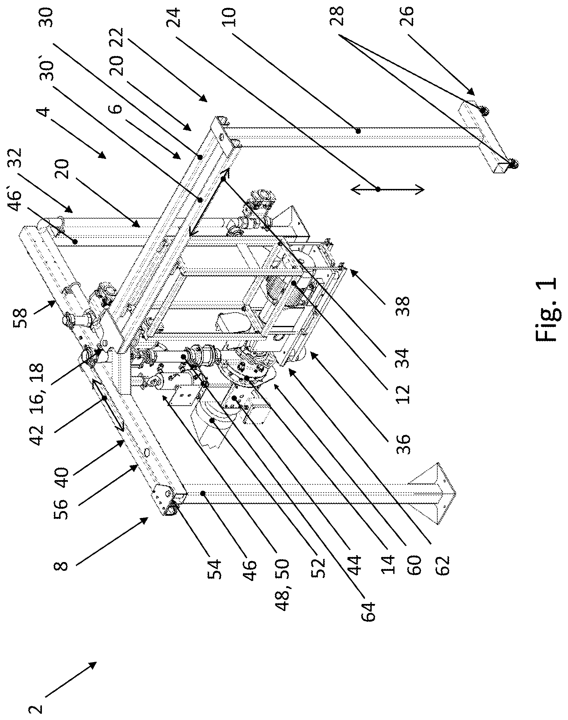 Patent US12617125 — Pelletizing apparatus for the production of pellets from a melt flow and related operating and maintenance method — Figure 1
