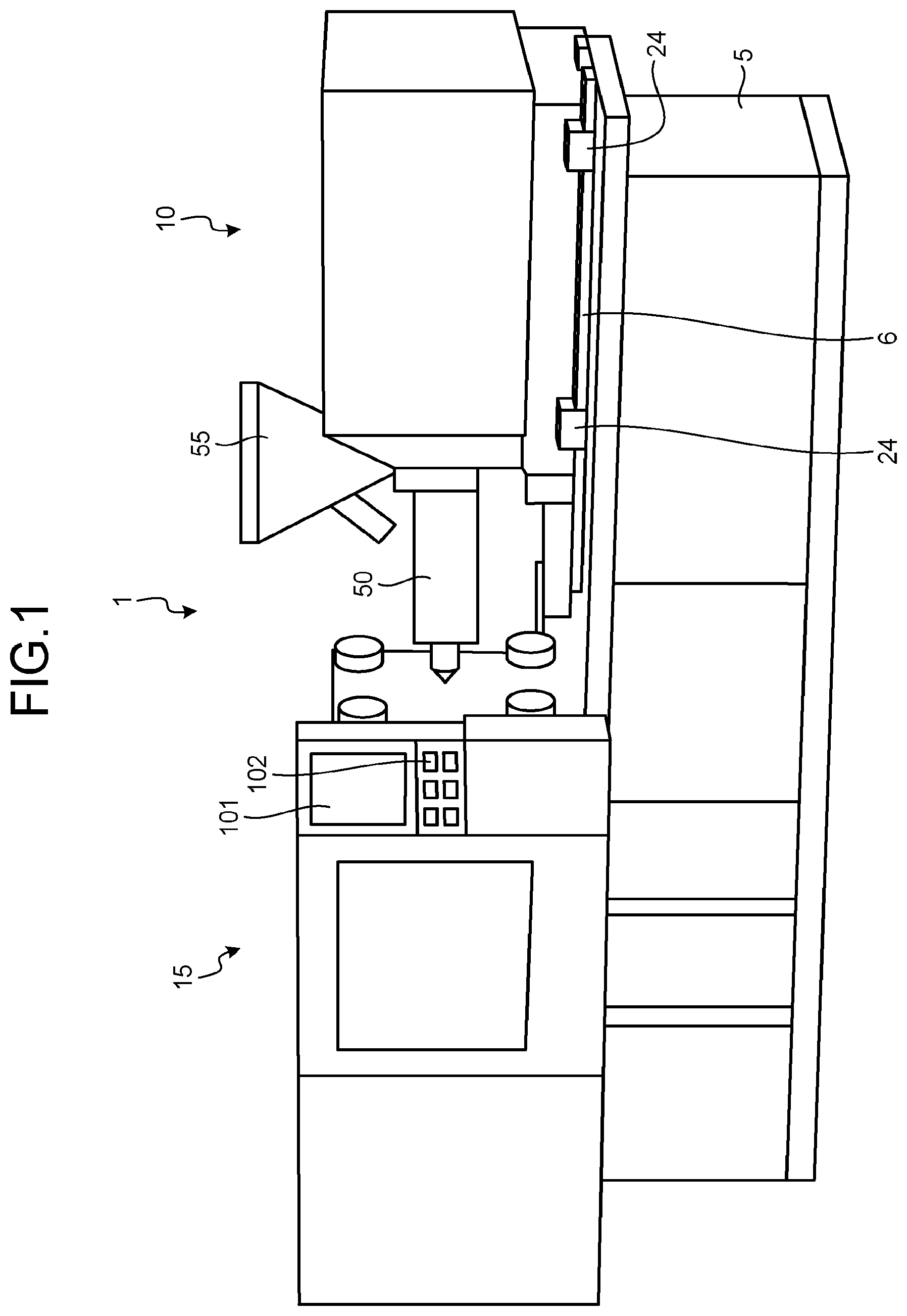 Patent US12617139 Figure 1 – Control method for injection molding machine and injection molding machine