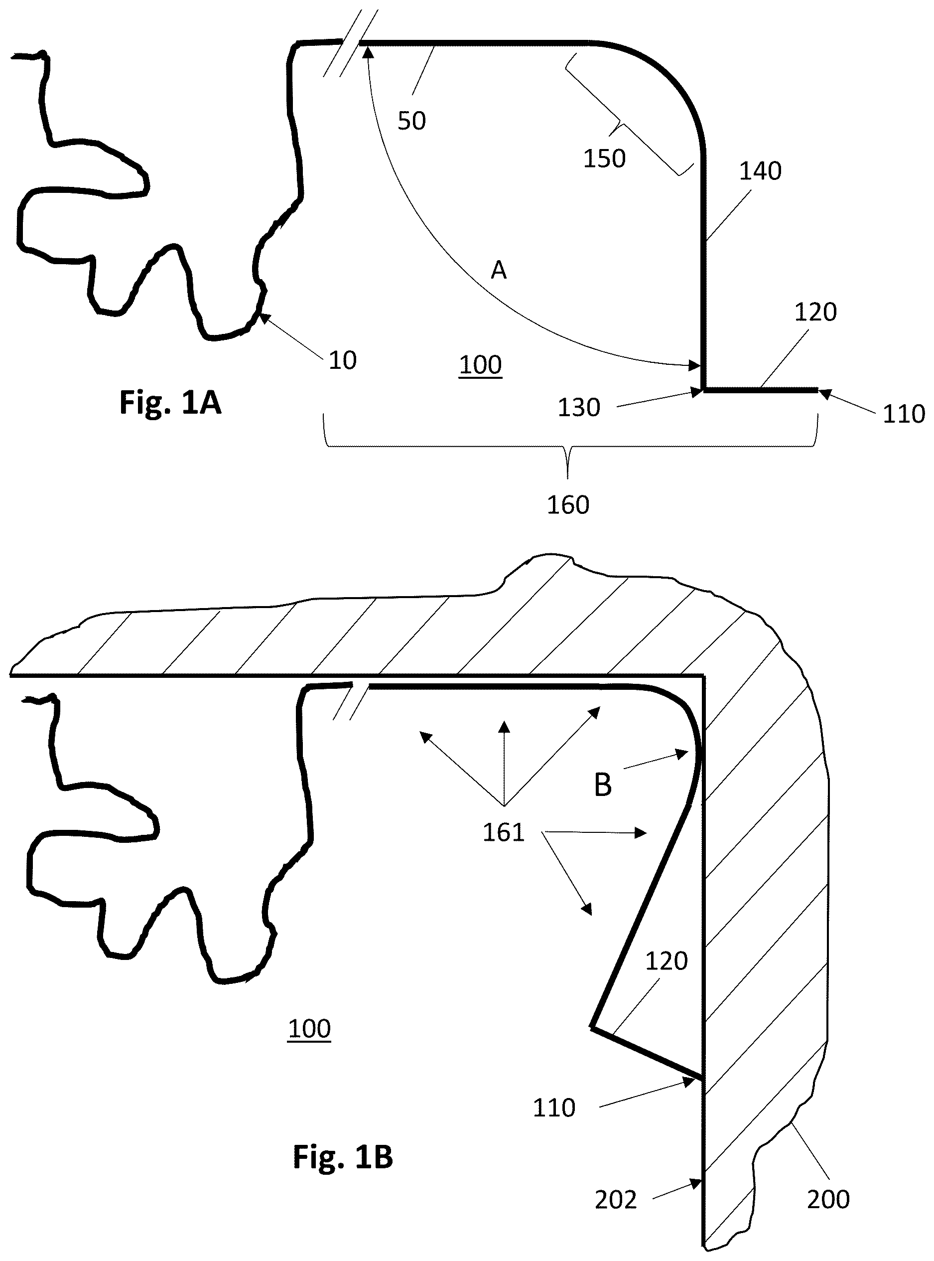 Patent US12617142 — Rolled edge trays having smooth edges and stacking extensions — Figure 1