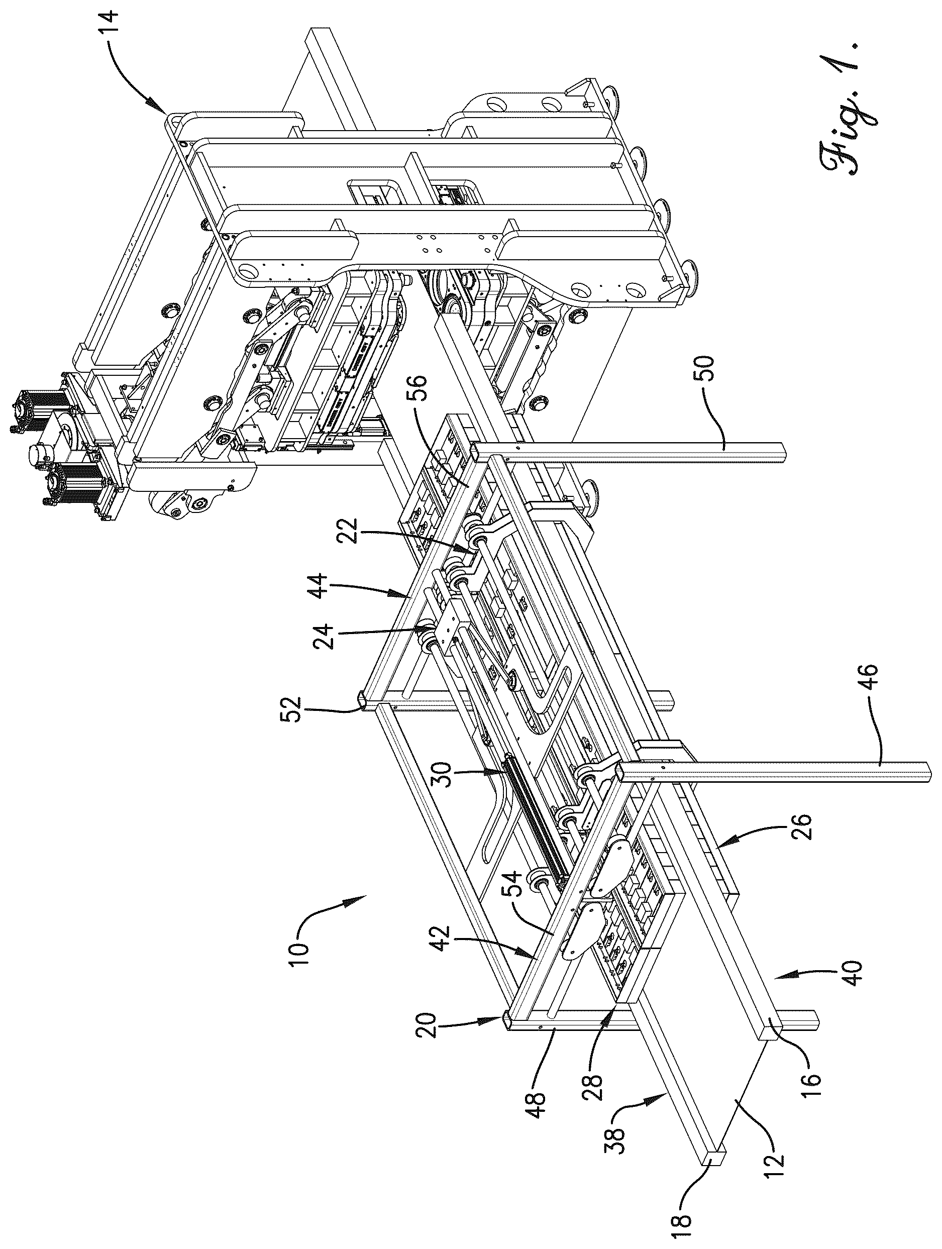 Patent US12617143 — Thermoforming oven with separating heating elements — Figure 1
