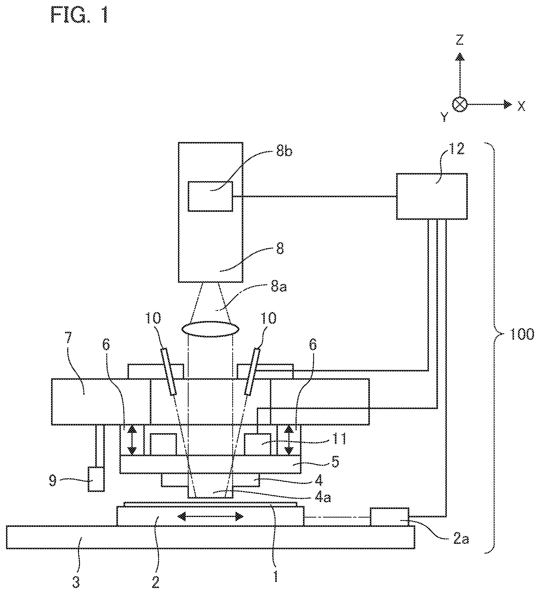 Patent US12617145 — Imprint device, imprint method, and method for manufacturing article — Figure 1