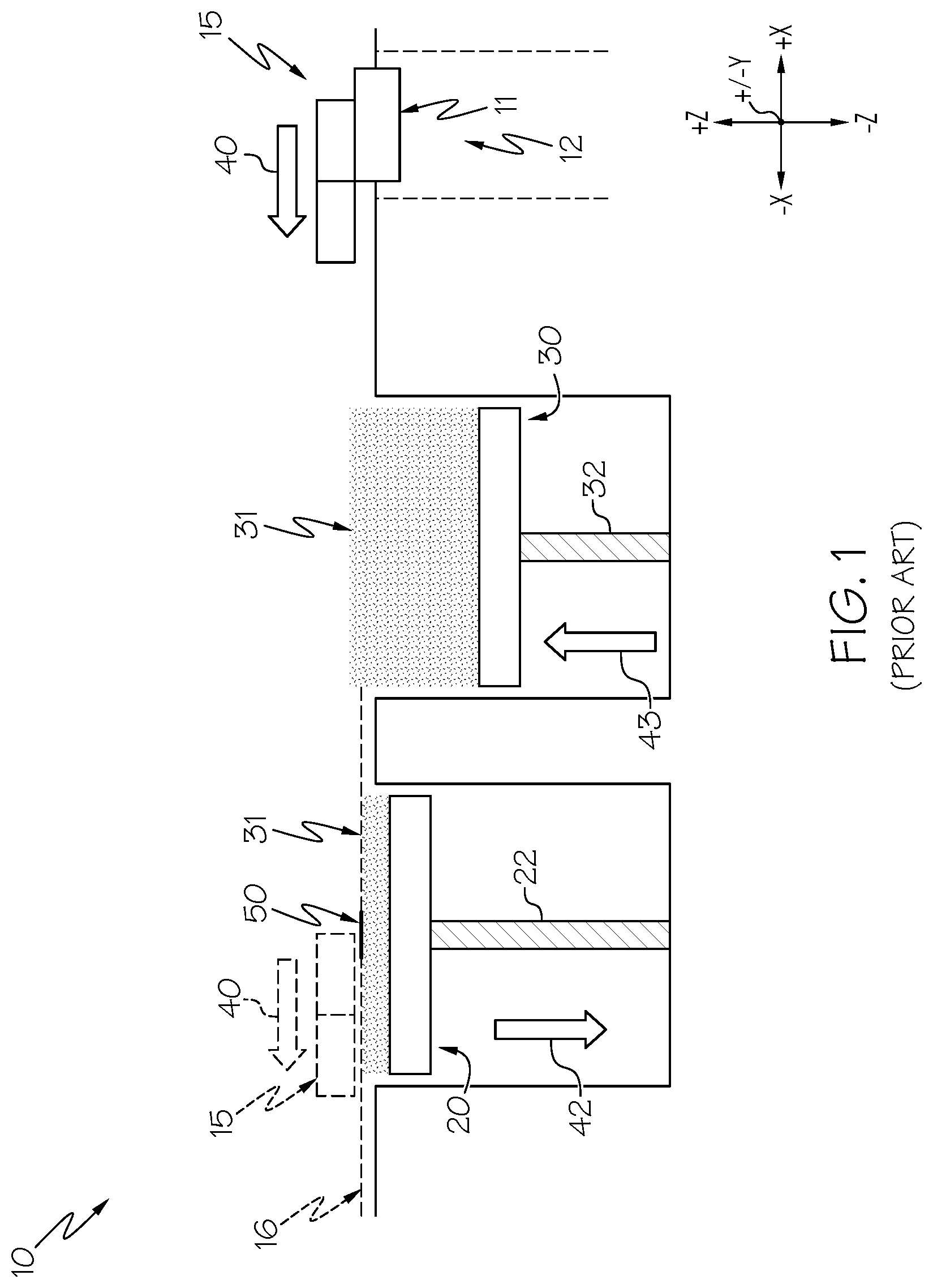 Patent US12617148 Figure 1 – Actuator assemblies for additive manufacturing apparatuses and methods for using the same