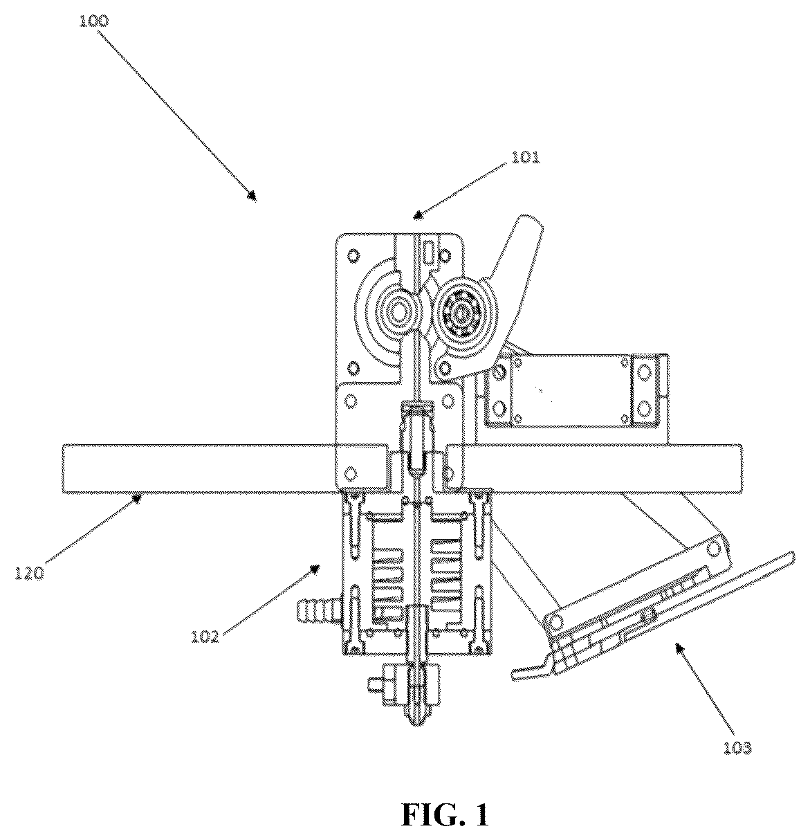 Patent US12617150 — Apparatus and system for depositing fiber material — Figure 1