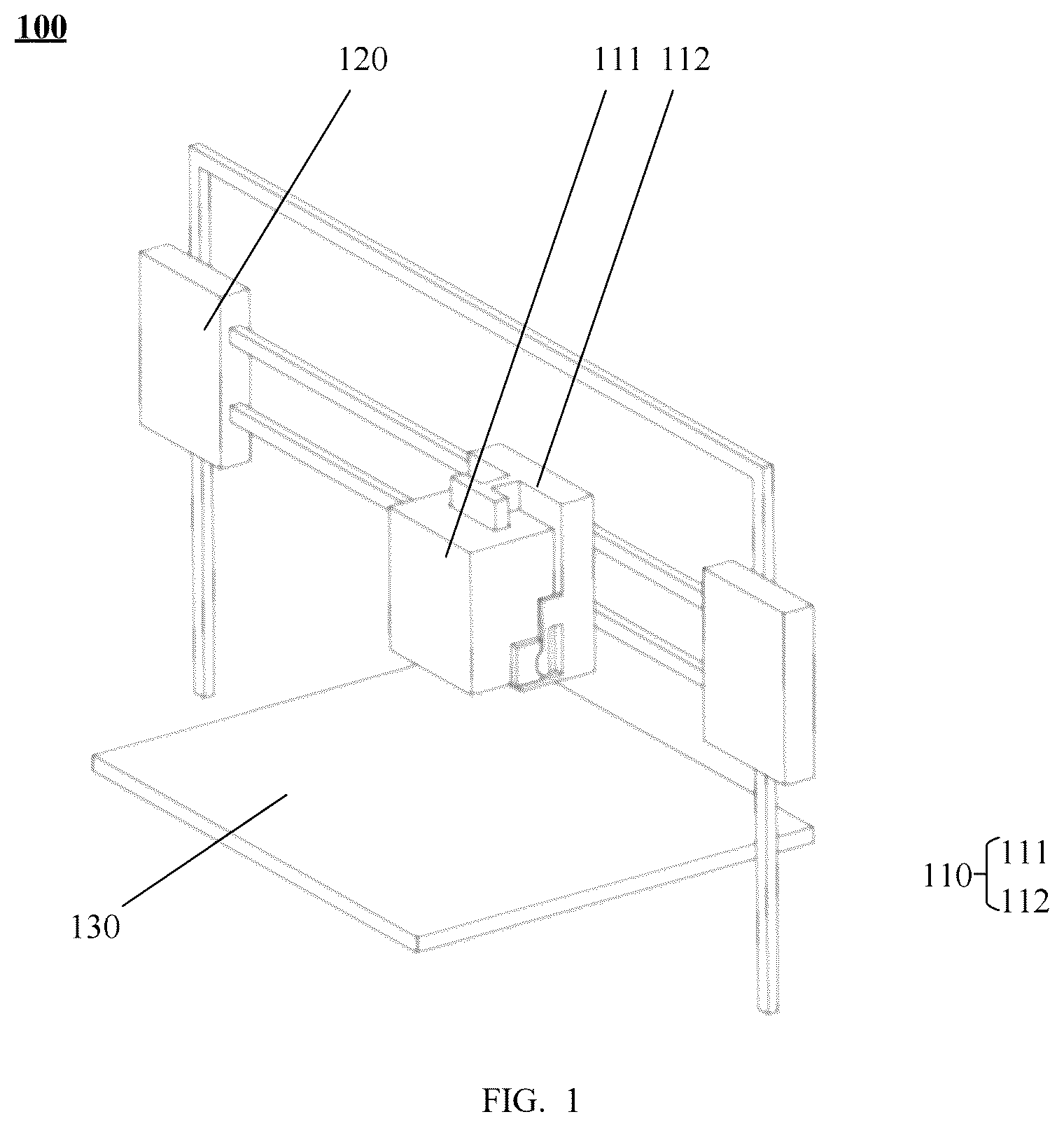 Patent US12617151 — Print head assembly and modeling apparatus — Figure 1