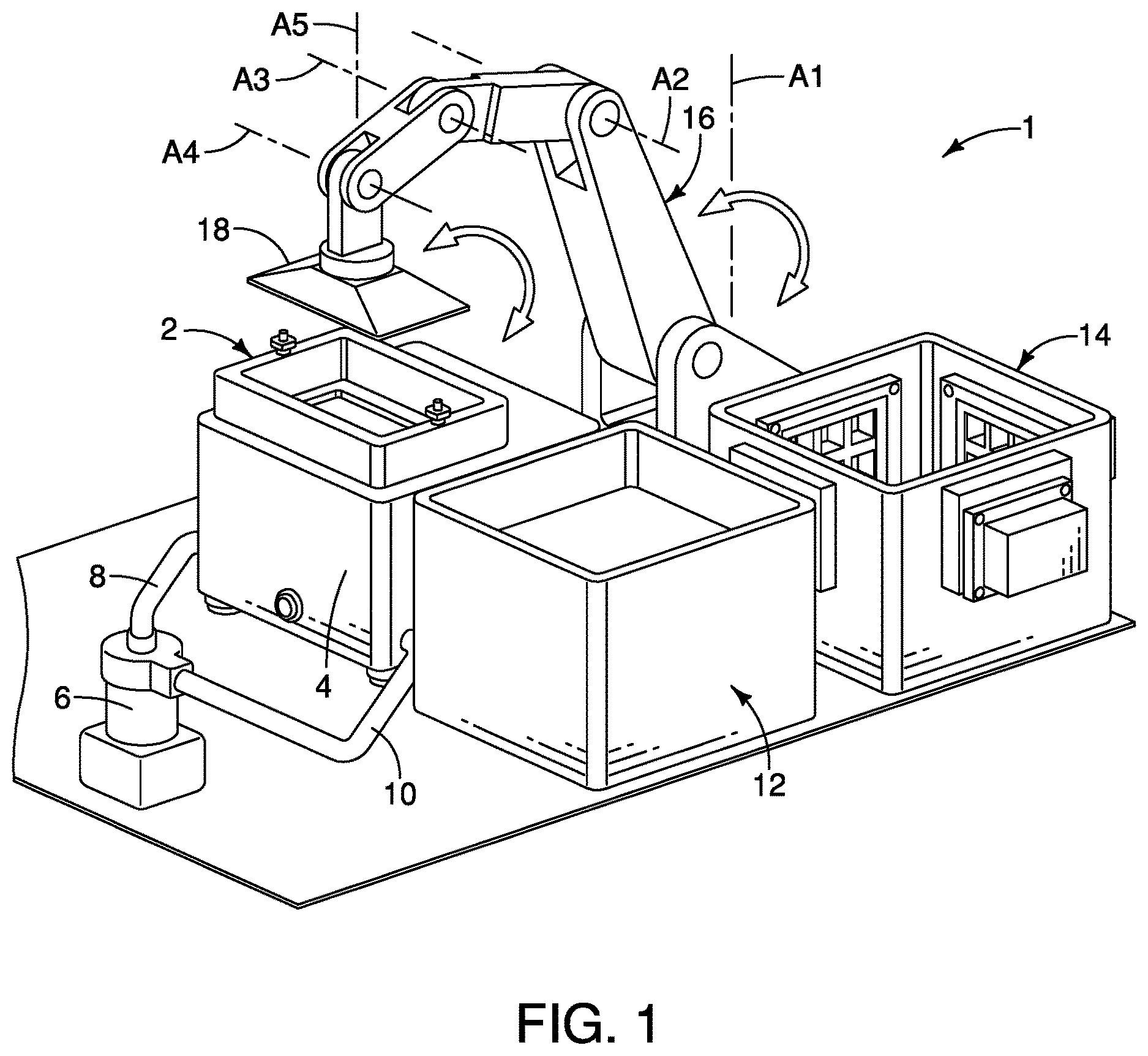 Patent US12617152 Figure 1 – Three-dimensional printer apparatus having electro-osmotic lubricant flow