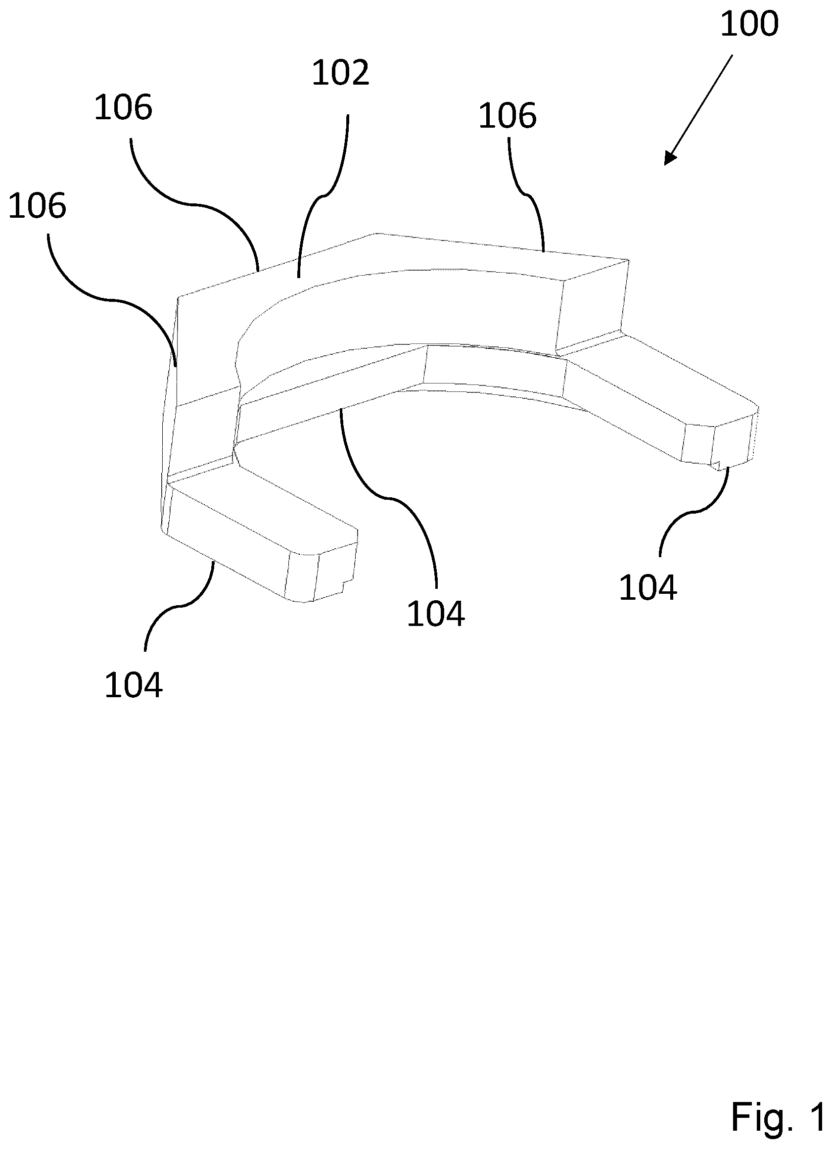 Patent US12617156 — Method and device for determining the position of a pre-fabricated device in additive manufacturing — Figure 1