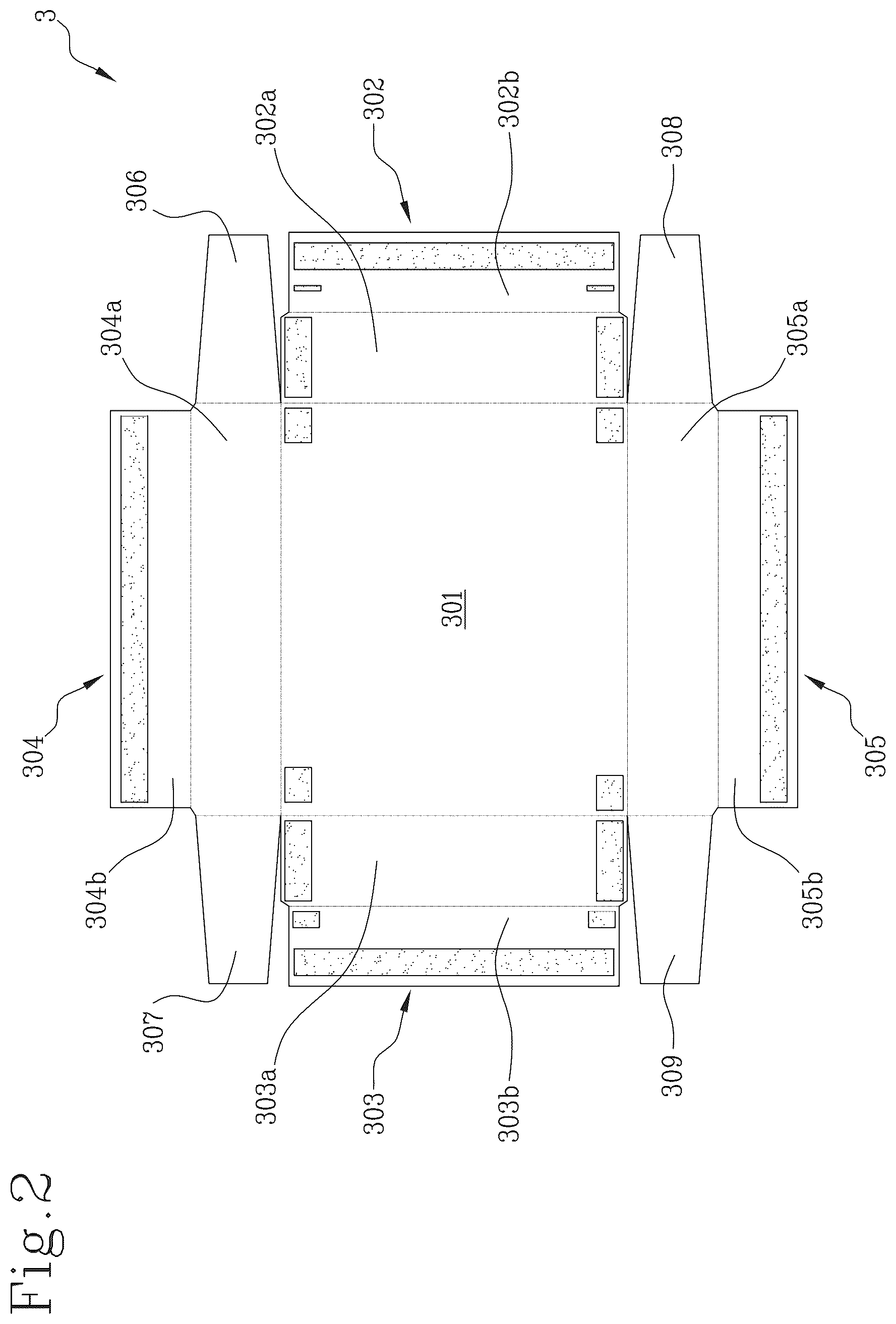 Patent US12617172 Figure 2 – Apparatus and method for wrapping a cardboard box