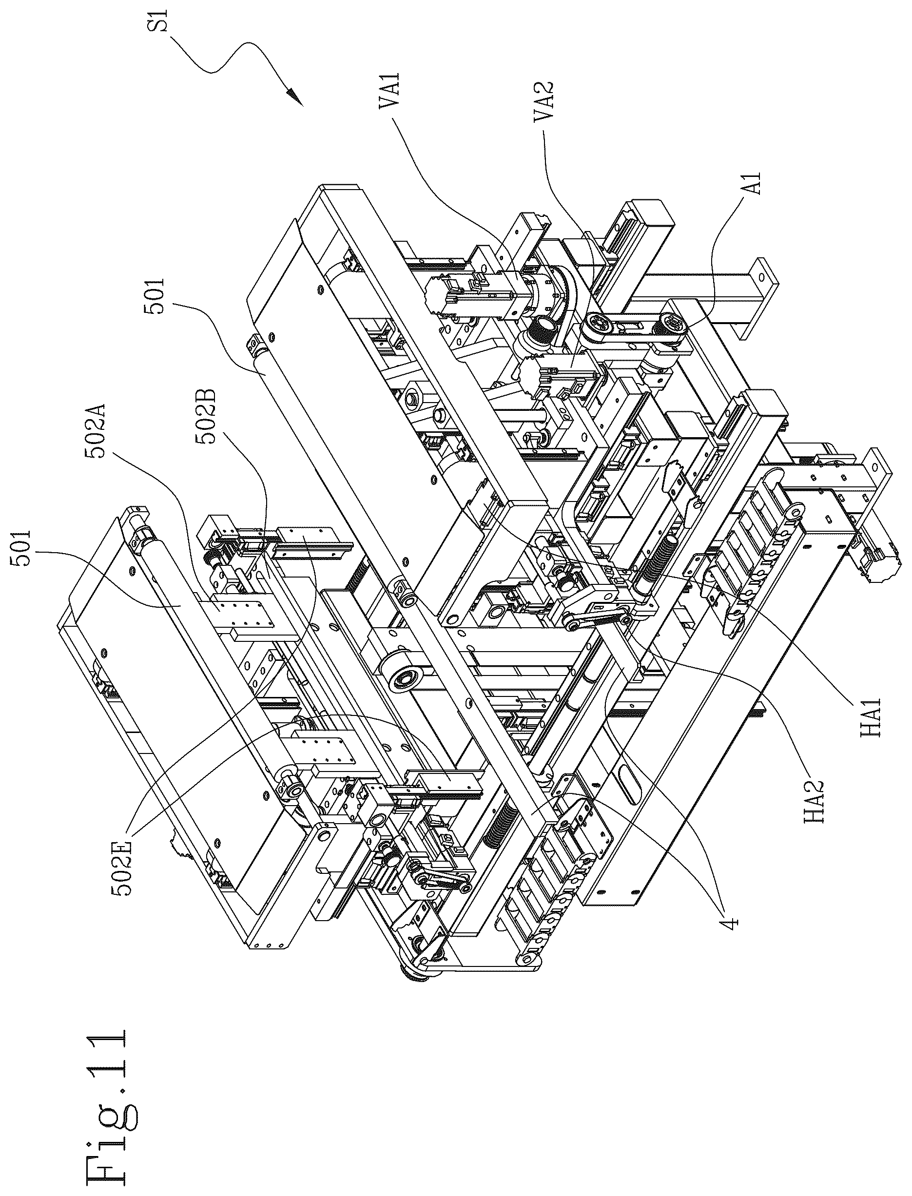 Patent US12617172 Figure 11 – Apparatus and method for wrapping a cardboard box