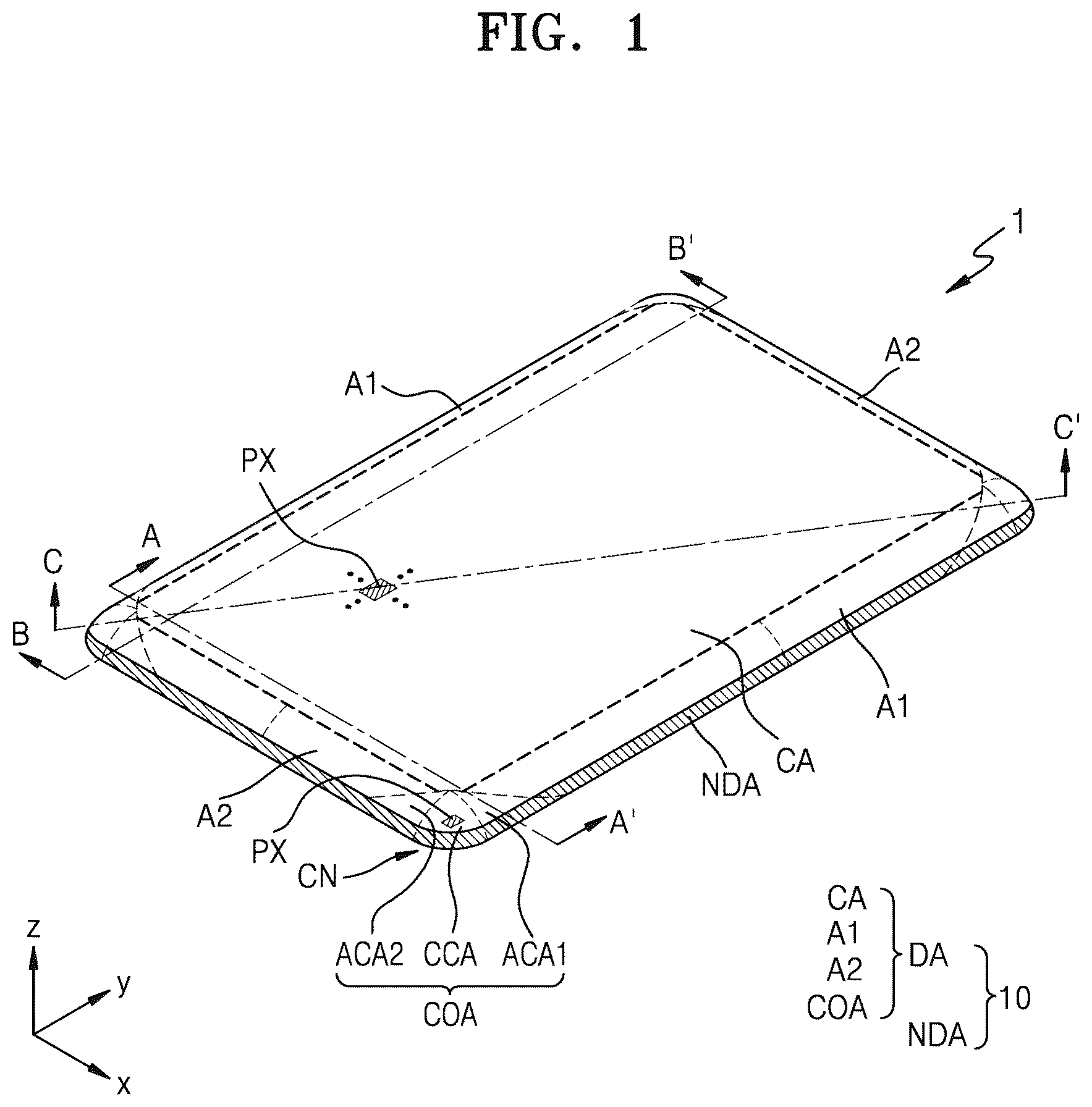 Patent US12617174 — Display panel and display apparatus — Figure 1