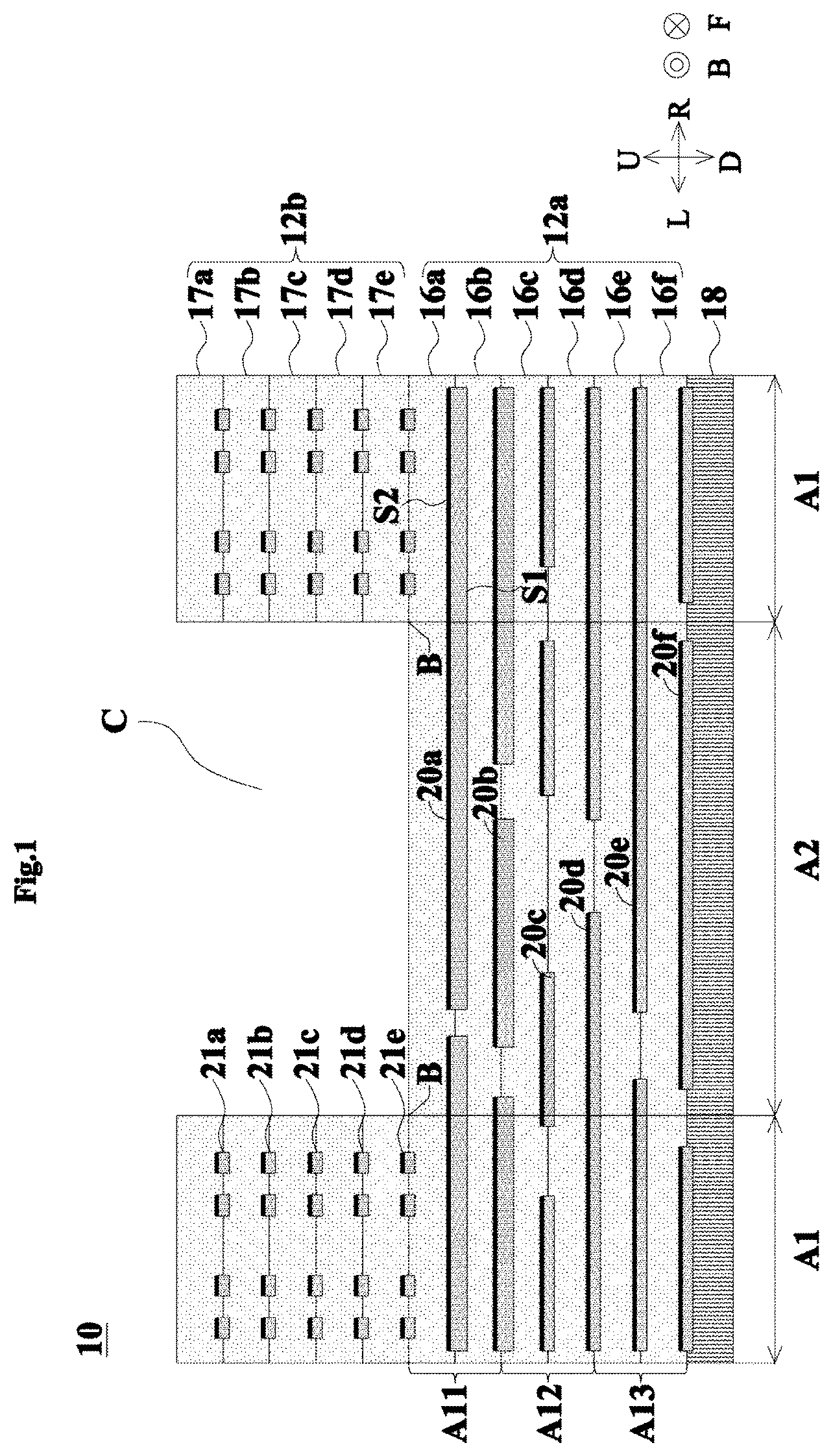 Patent US12617182 — Multilayer substrate — Figure 1